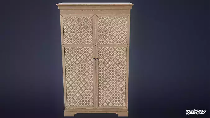 DIVE BAR - Large Liquor Cabinet 01 - LOW POLY