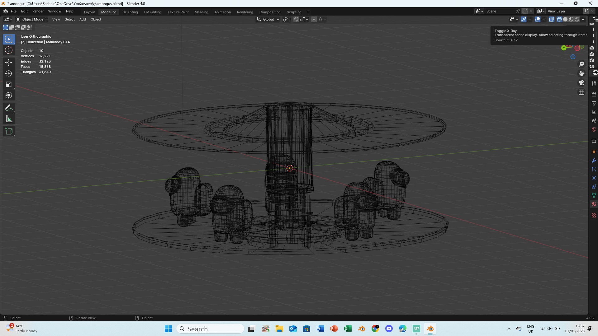Among Us Low-poly 3D model_12