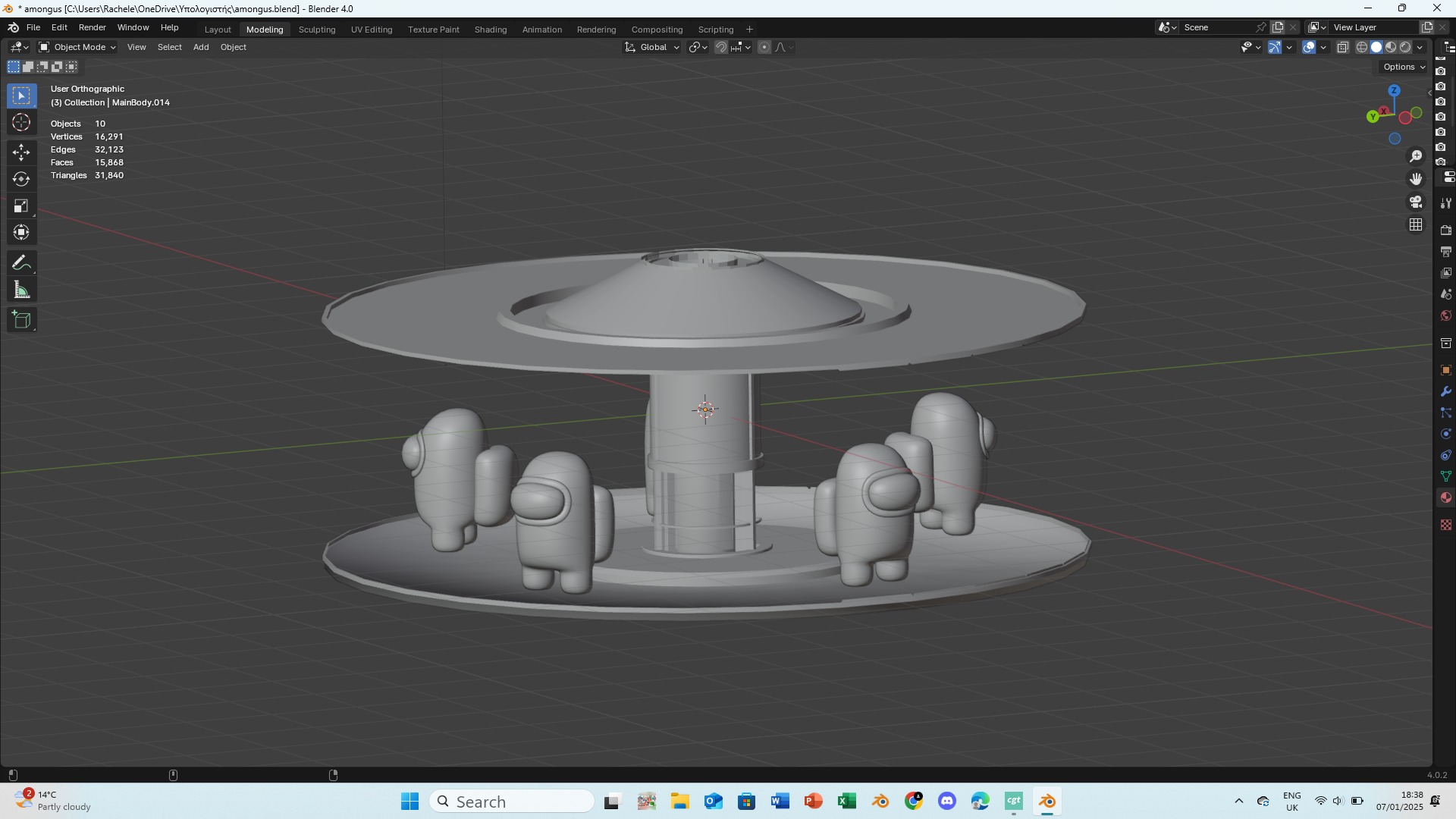 Among Us Low-poly 3D model_10