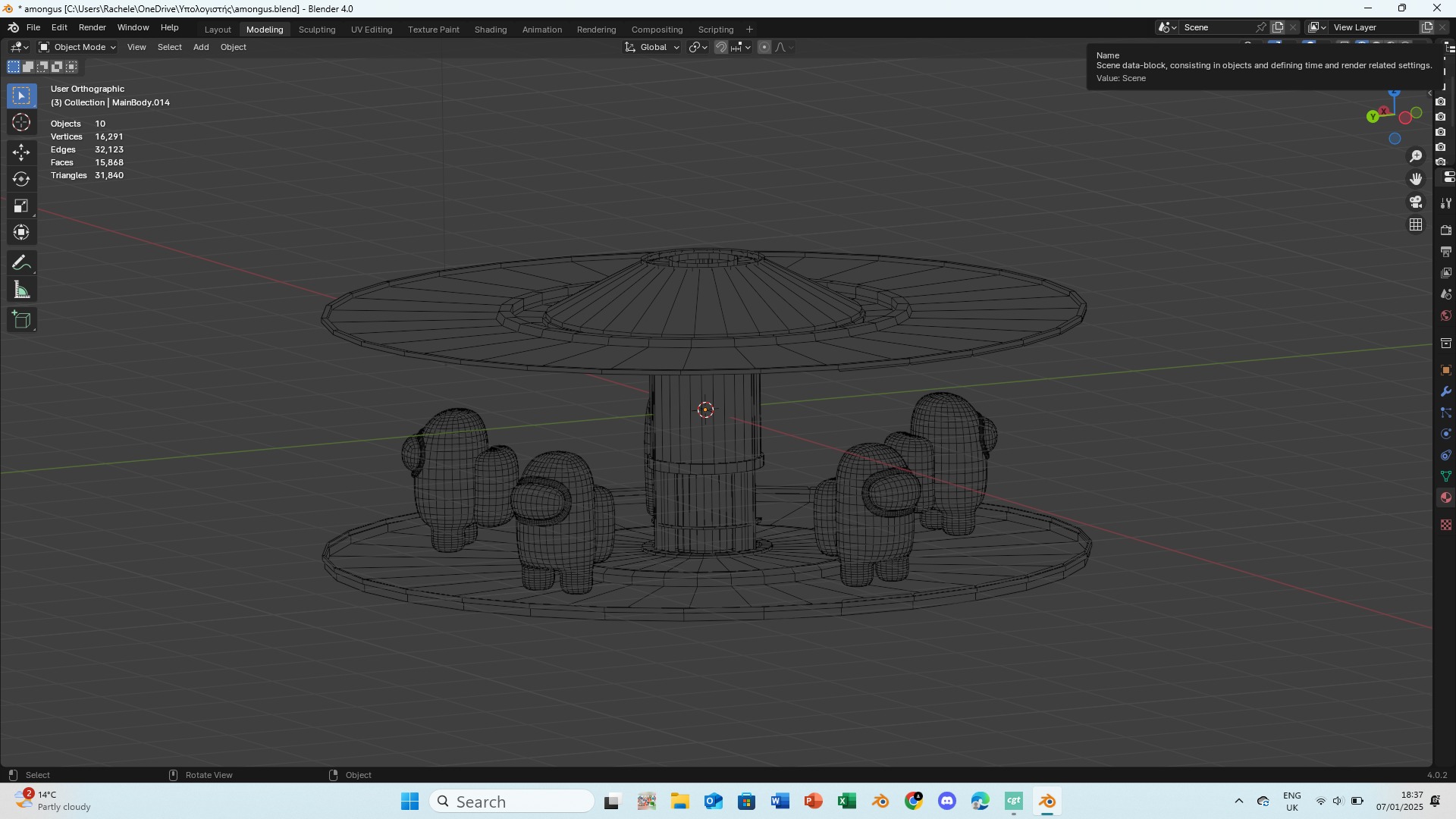 Among Us Low-poly 3D model_11