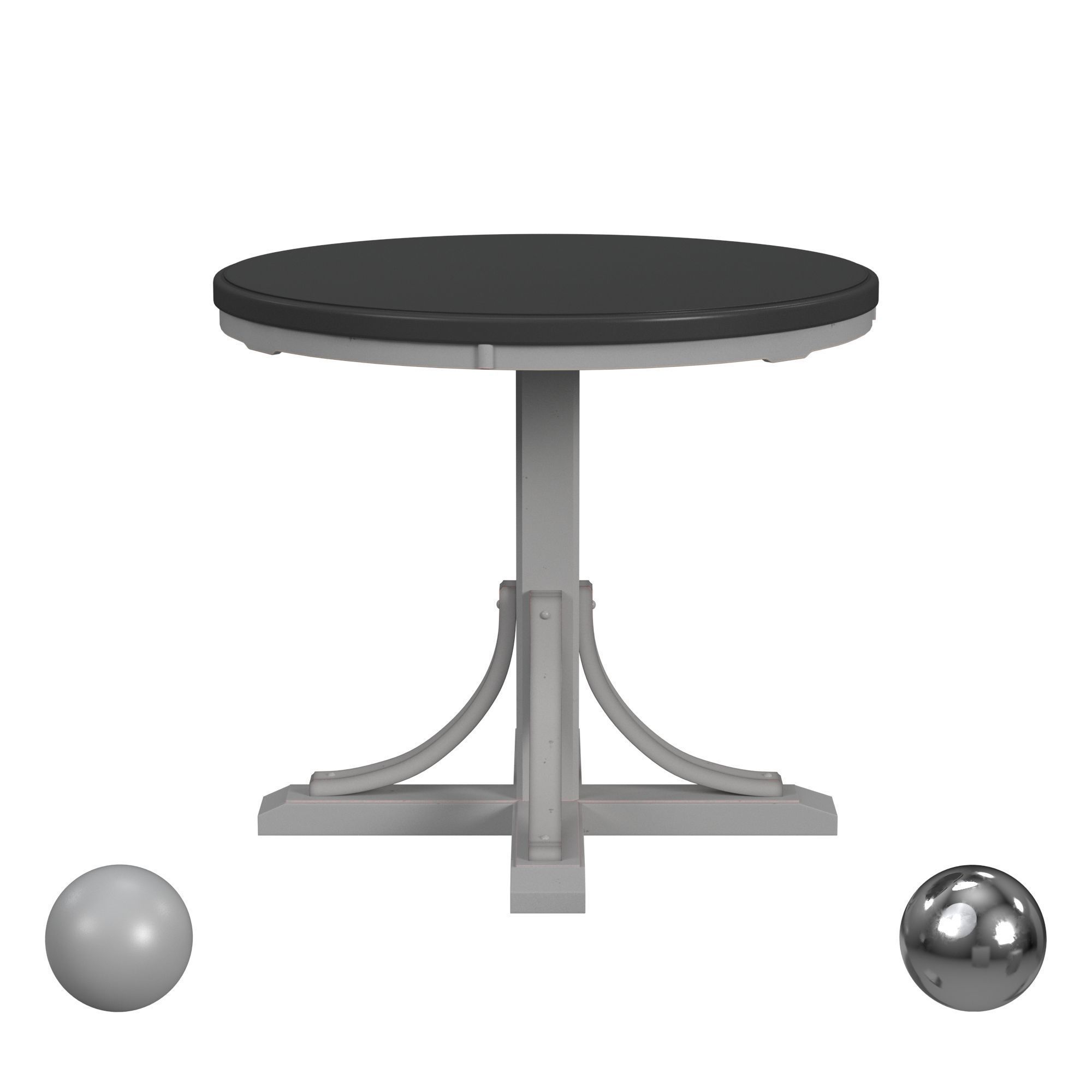Hillsdale Furniture Counter Height Round Dining Table 3D model_1