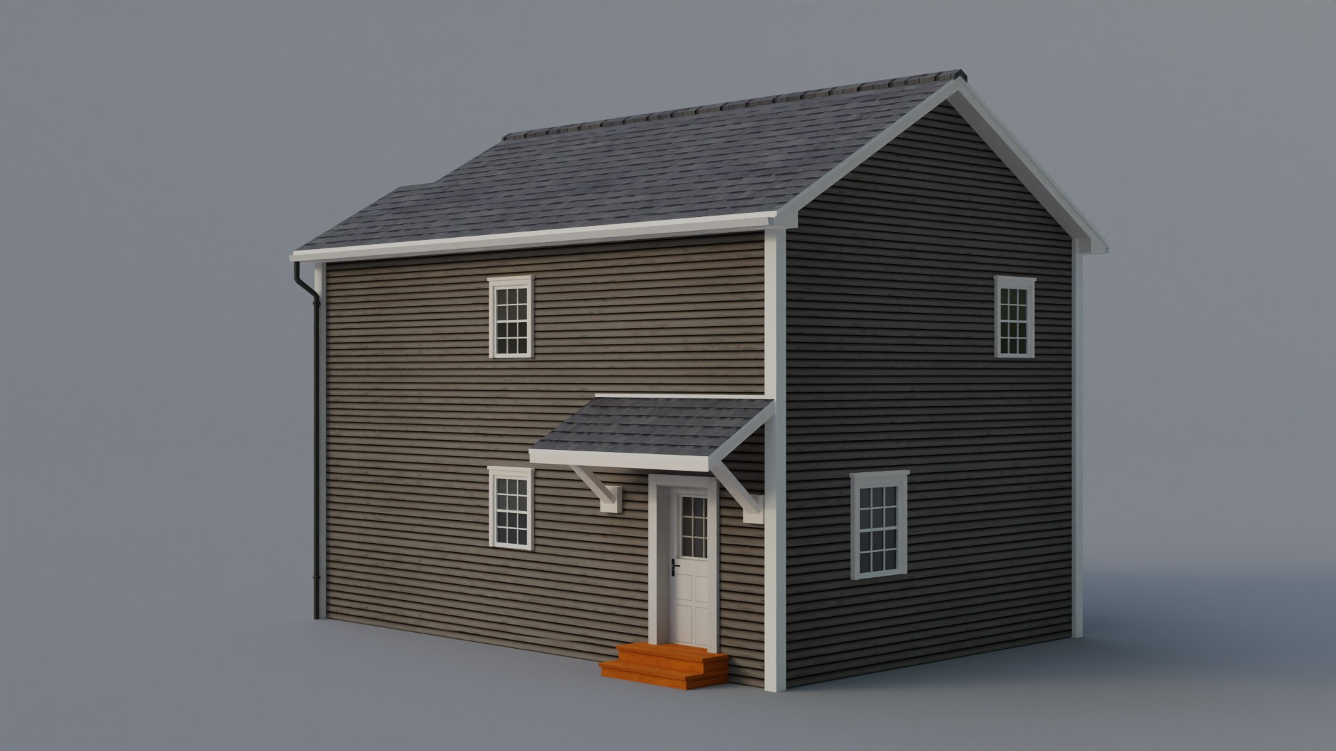 Low Poly house 12 Low-poly 3D model_5