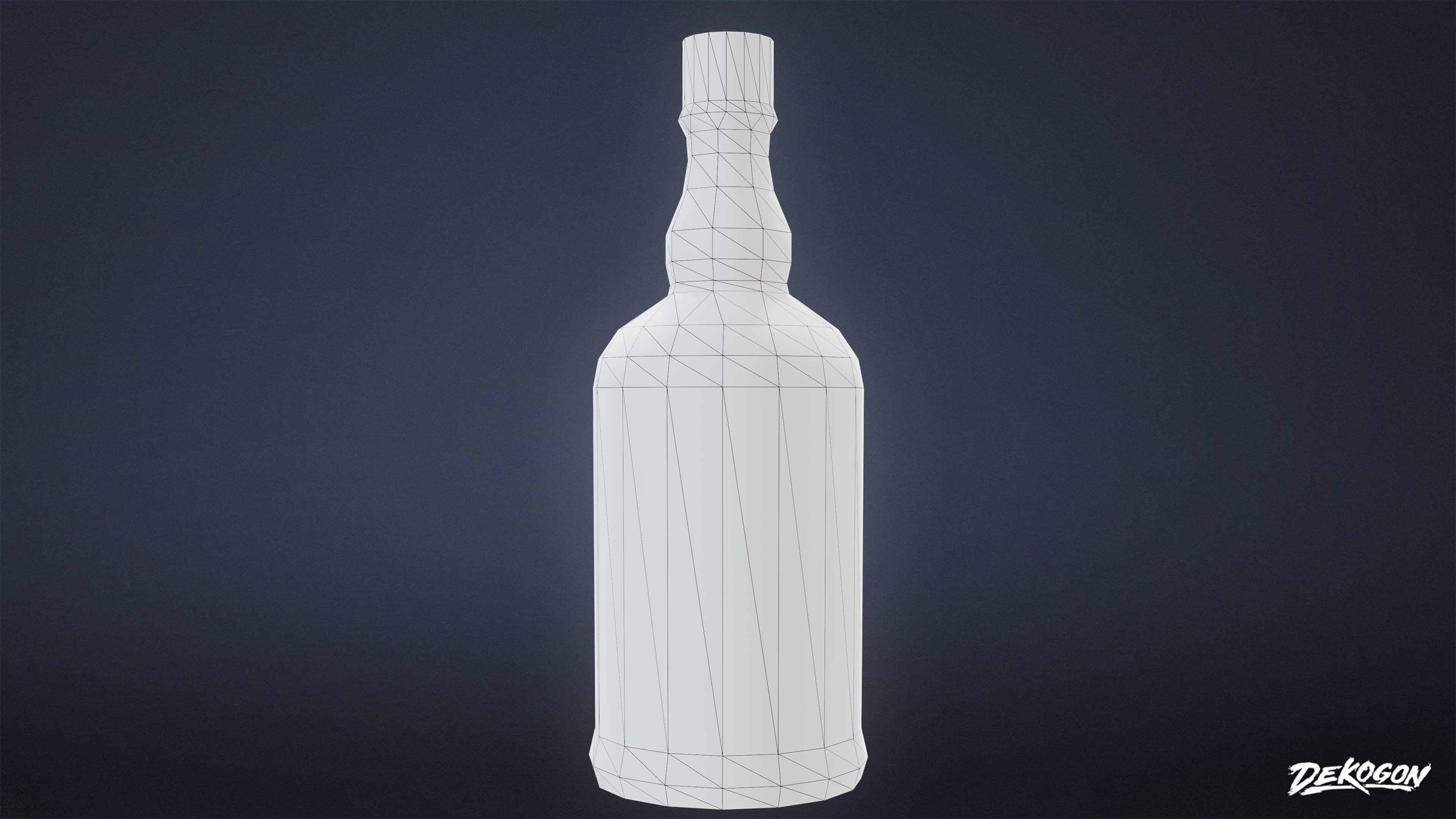 DIVE BAR - Liquor Bottles 01 - LOW POLY Low-poly 3D model_7