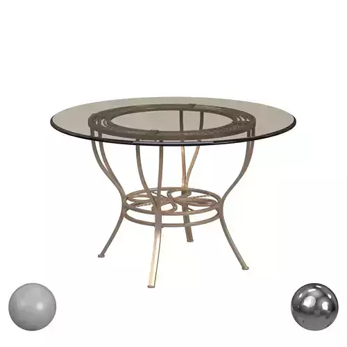 Hillsdale Furniture Napier Metal Round Dining Table