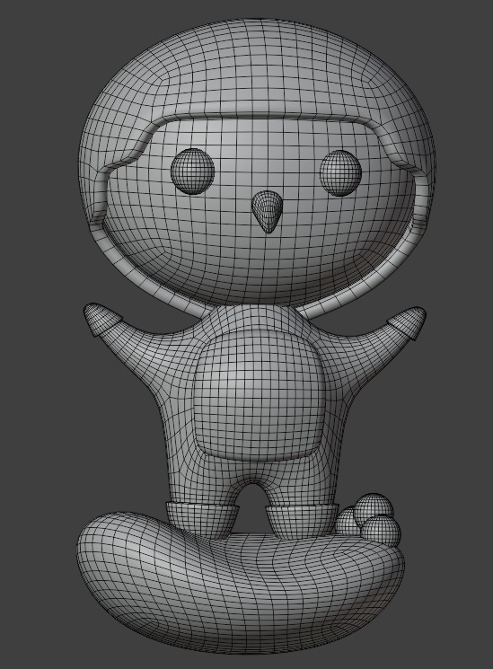 Cartoon Penguin 3D model_7