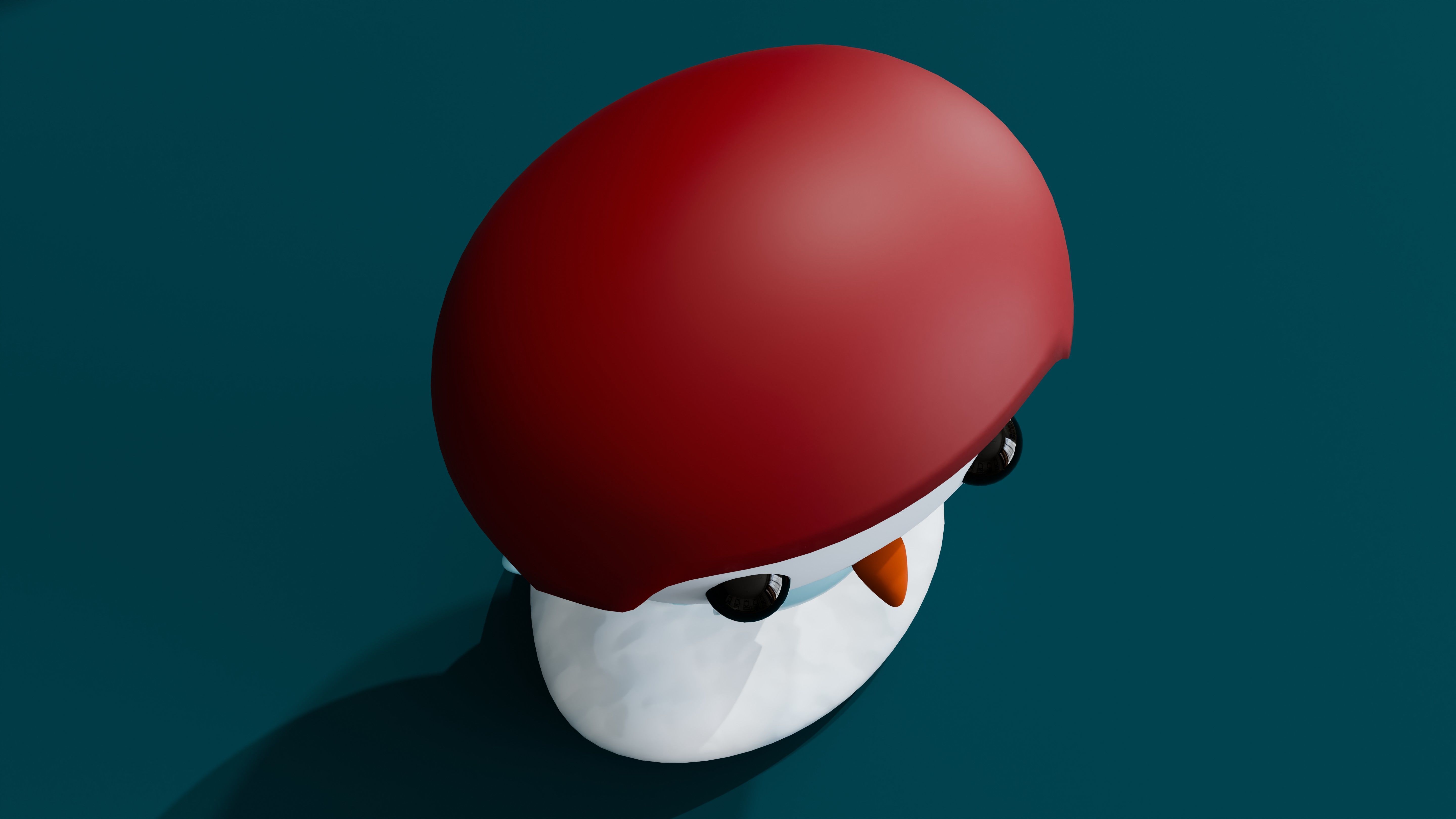 Cartoon Penguin 3D model_2