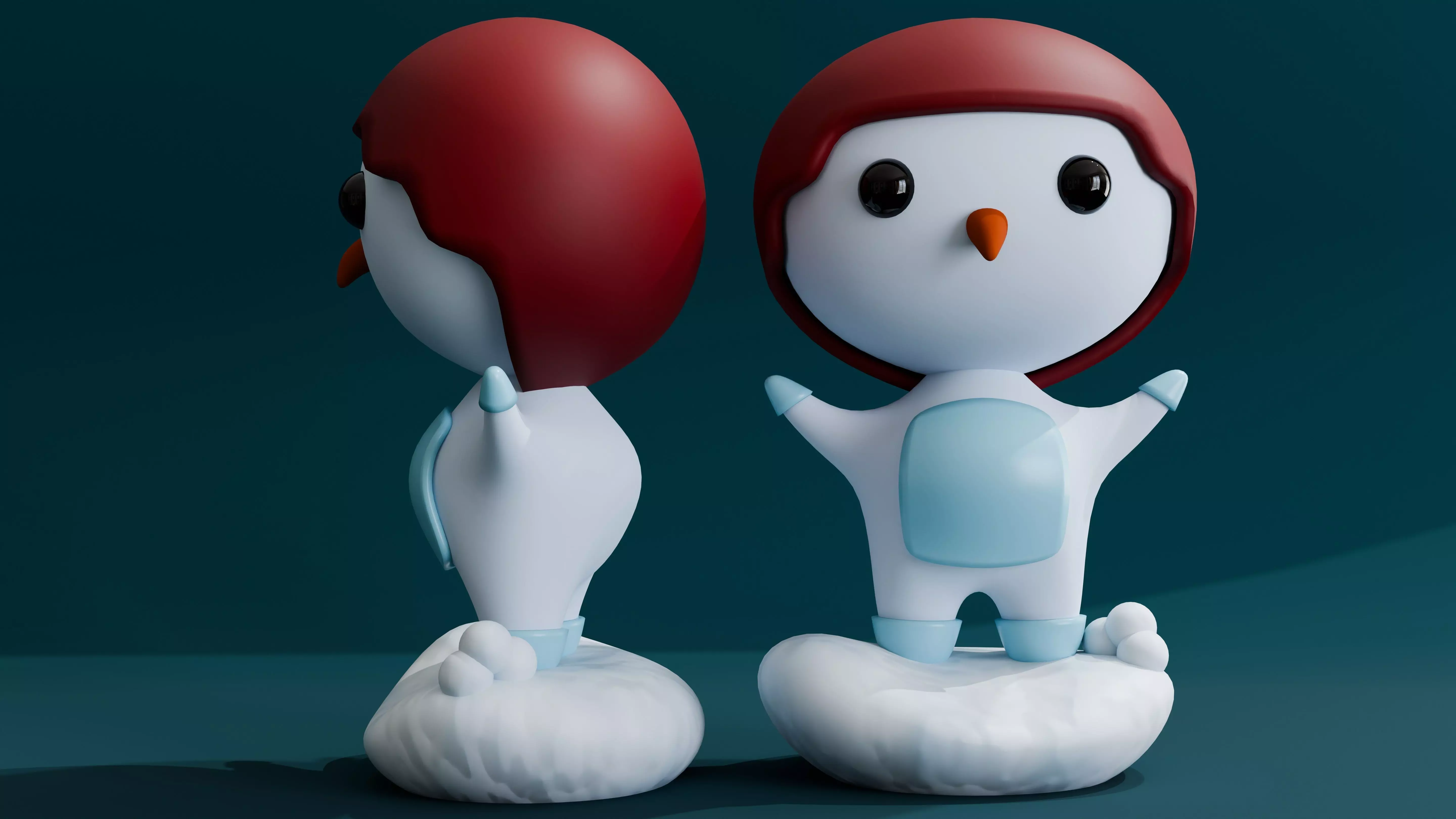 Cartoon Penguin 3D model_0