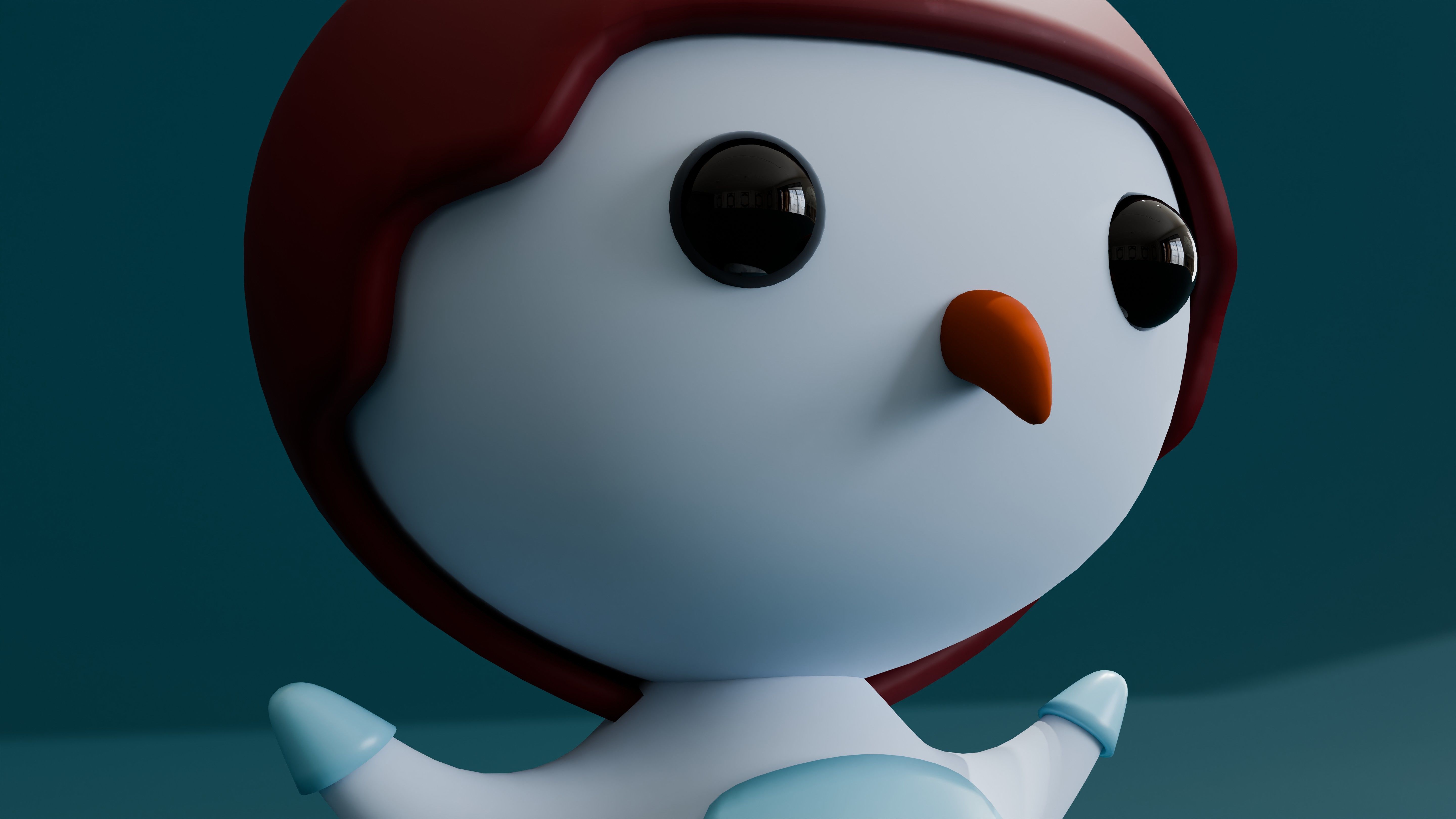 Cartoon Penguin 3D model_4