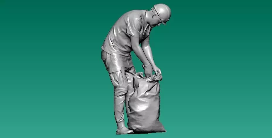 Labor workers statue - 3D print 3D print model_0