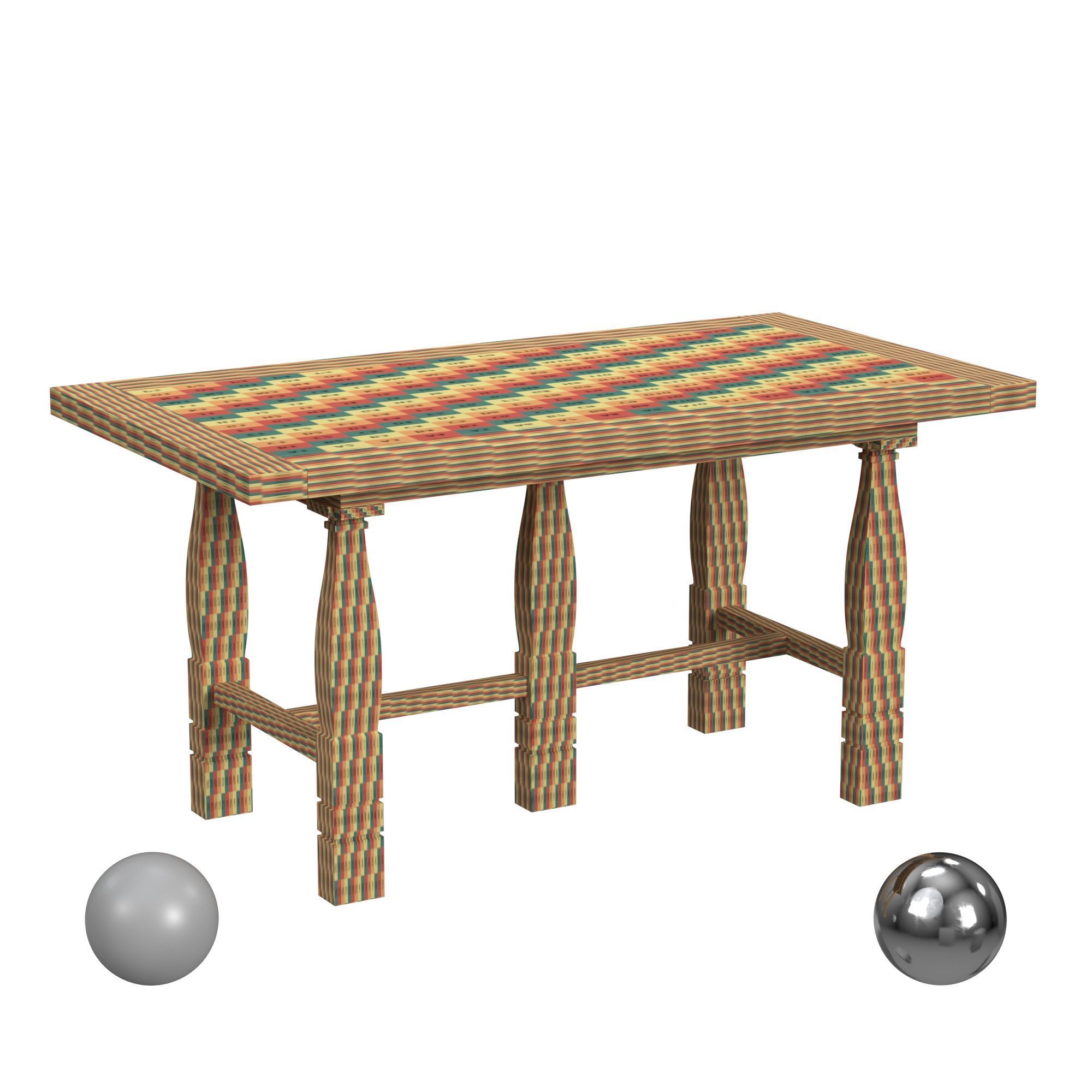Hooker Furniture Ciao Bella Friendship Table 3D model_2