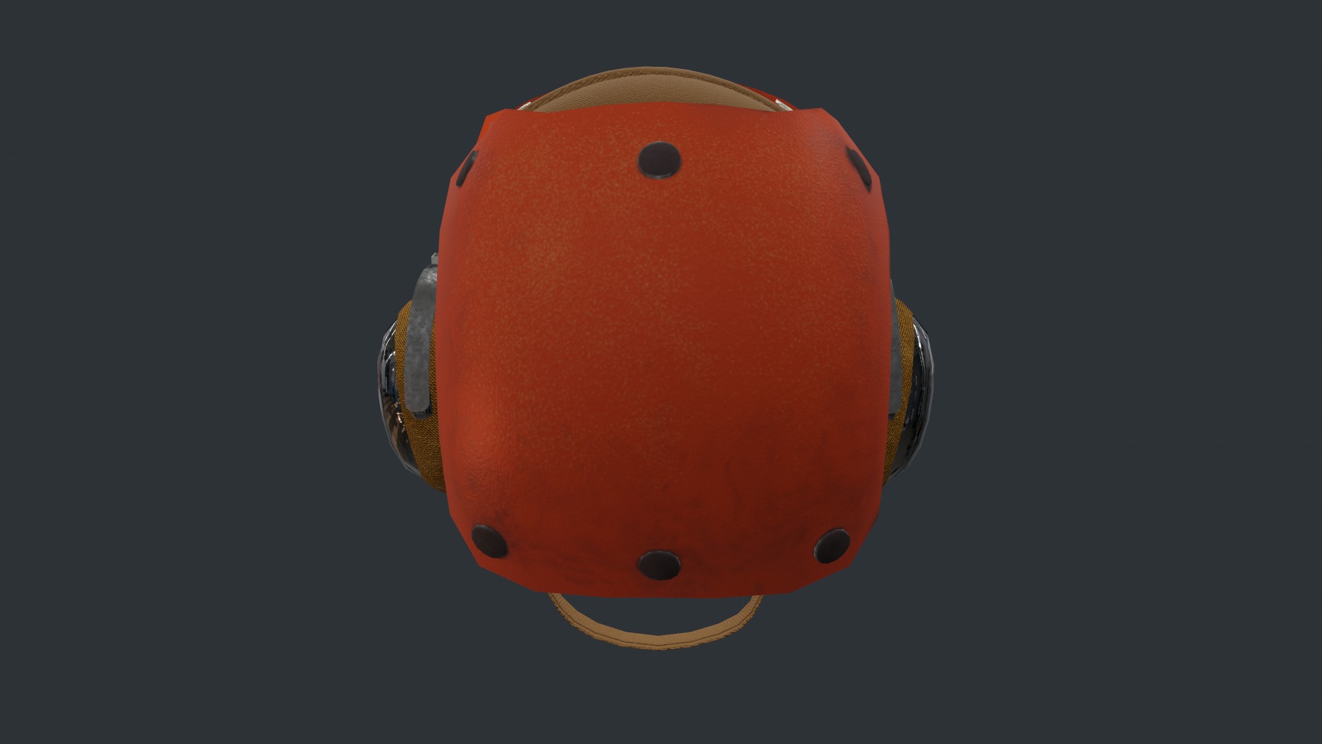 Flight deck Helmet Low-poly 3D model_6