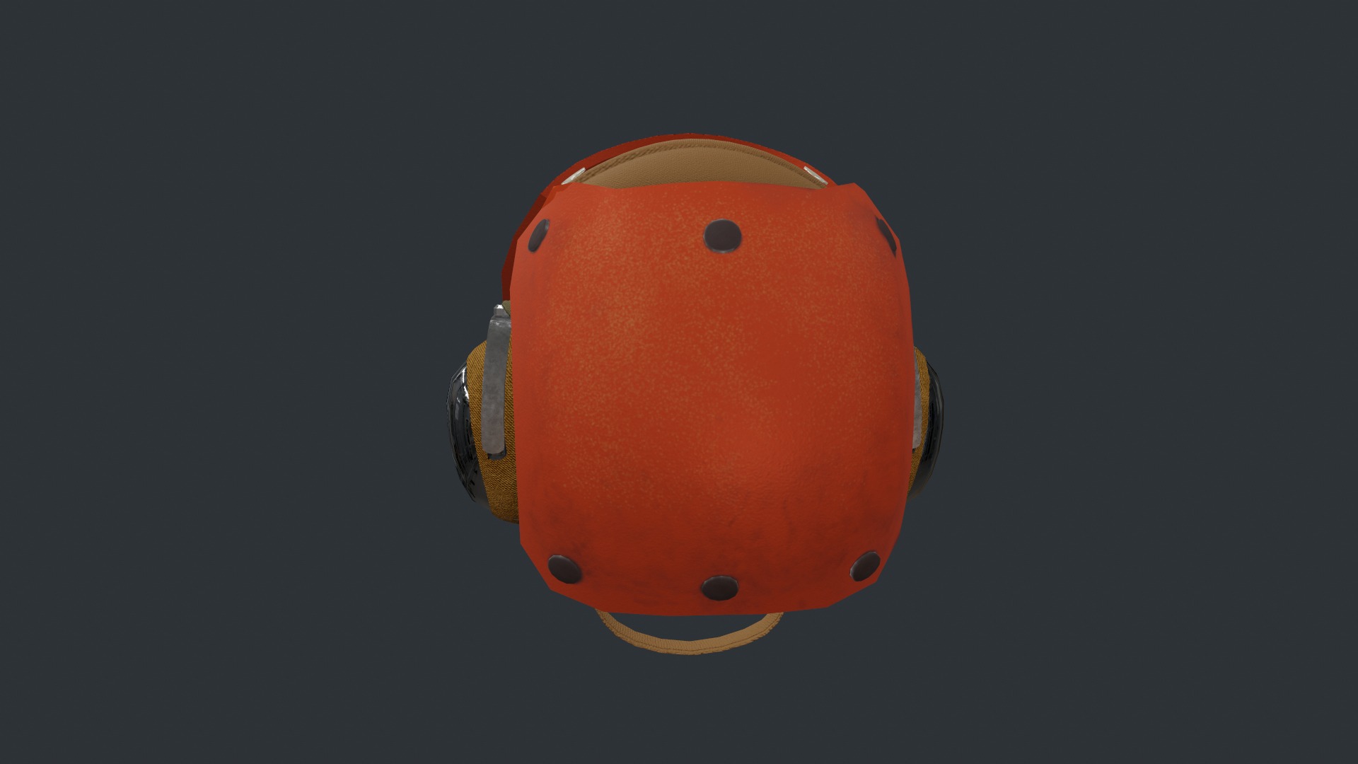 Flight deck Helmet Low-poly 3D model_8