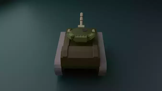 Low Poly Military Tank