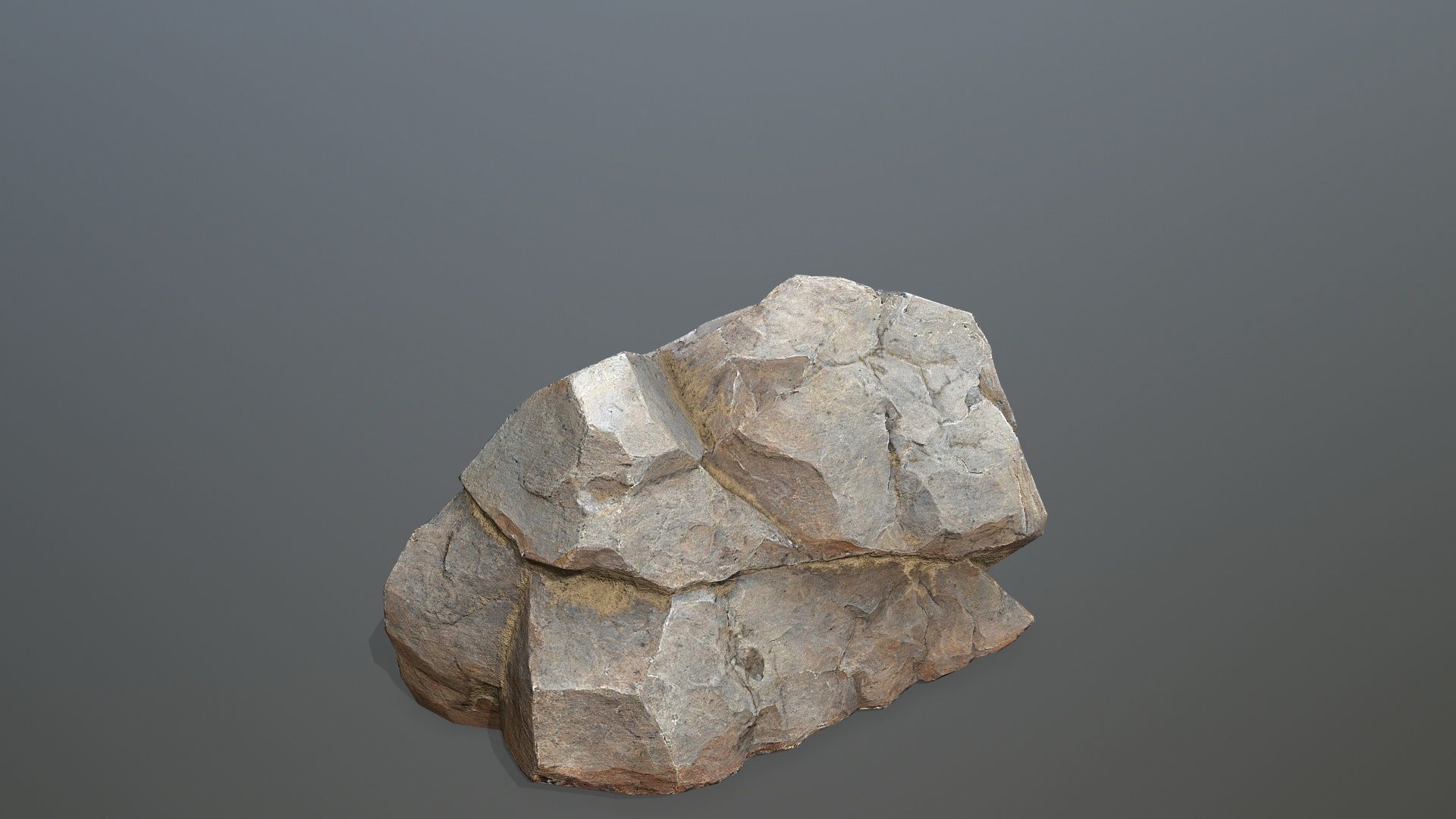 desert rocks Low-poly 3D model_4