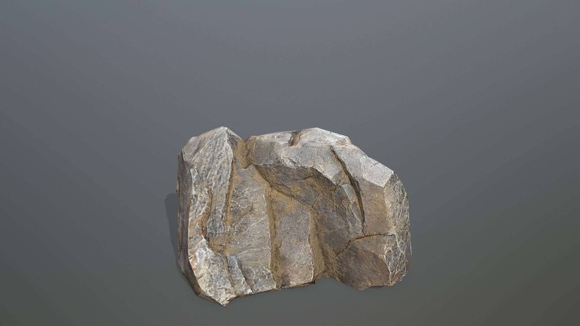 desert rocks Low-poly 3D model_3