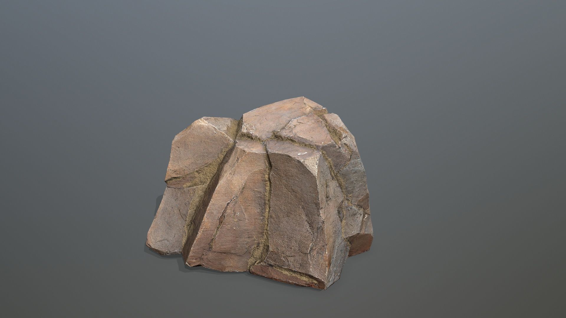 desert rocks Low-poly 3D model_6