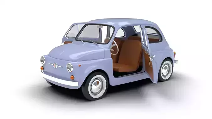 Fiat 500 1959 HQ 3d model  3D model