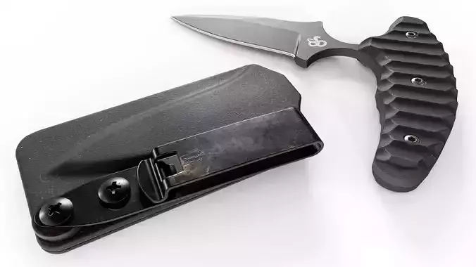 ShivWorks Push Dagger Low-poly 3D model