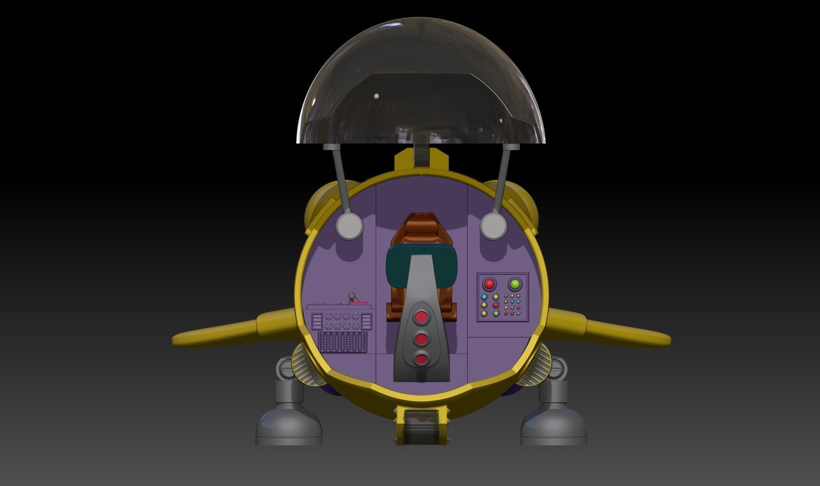 fan-art Dragon Ball Shf Bulma 991 Airship  model kit 3D print model_1