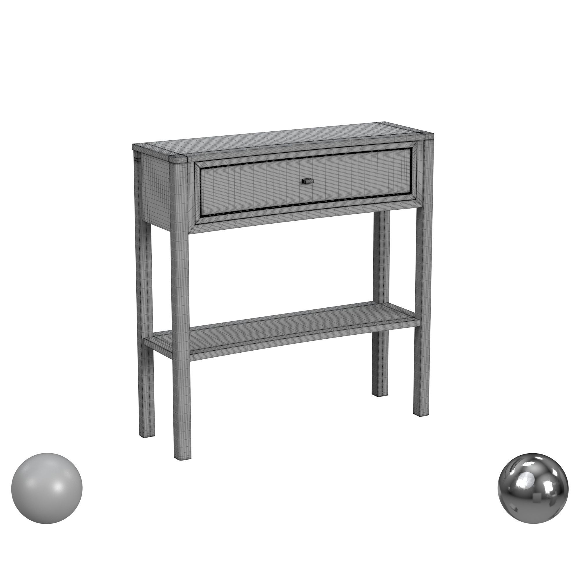 Kayla End Table with Storage Kelly Clarkson Home 3D model_3