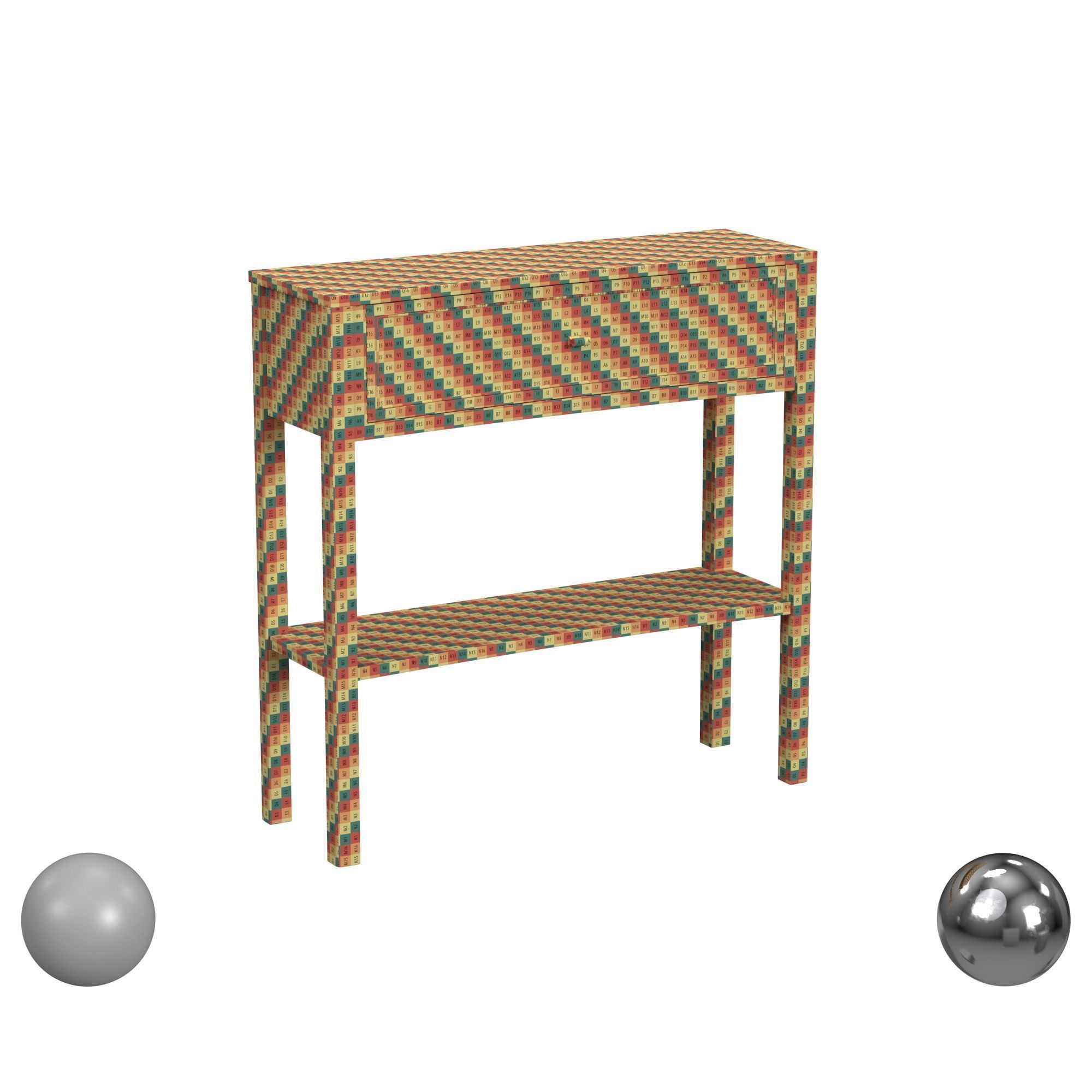 Kayla End Table with Storage Kelly Clarkson Home 3D model_2