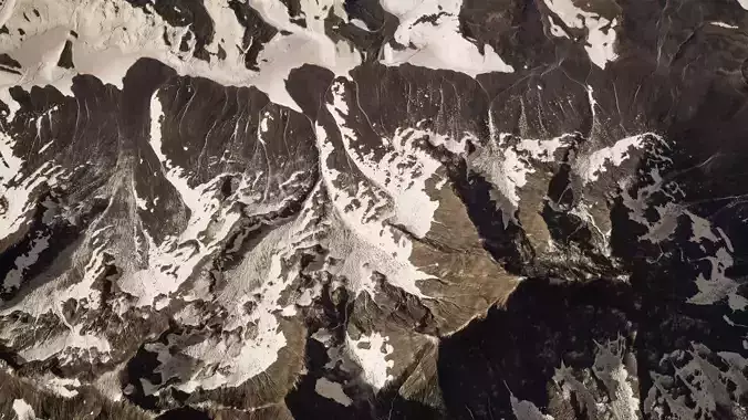 Alpine mountain pack Low-poly 3D model