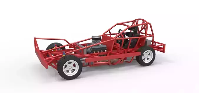 BriSCA Formula 1 Stock Car Base for Dirt Scale 1 to 25