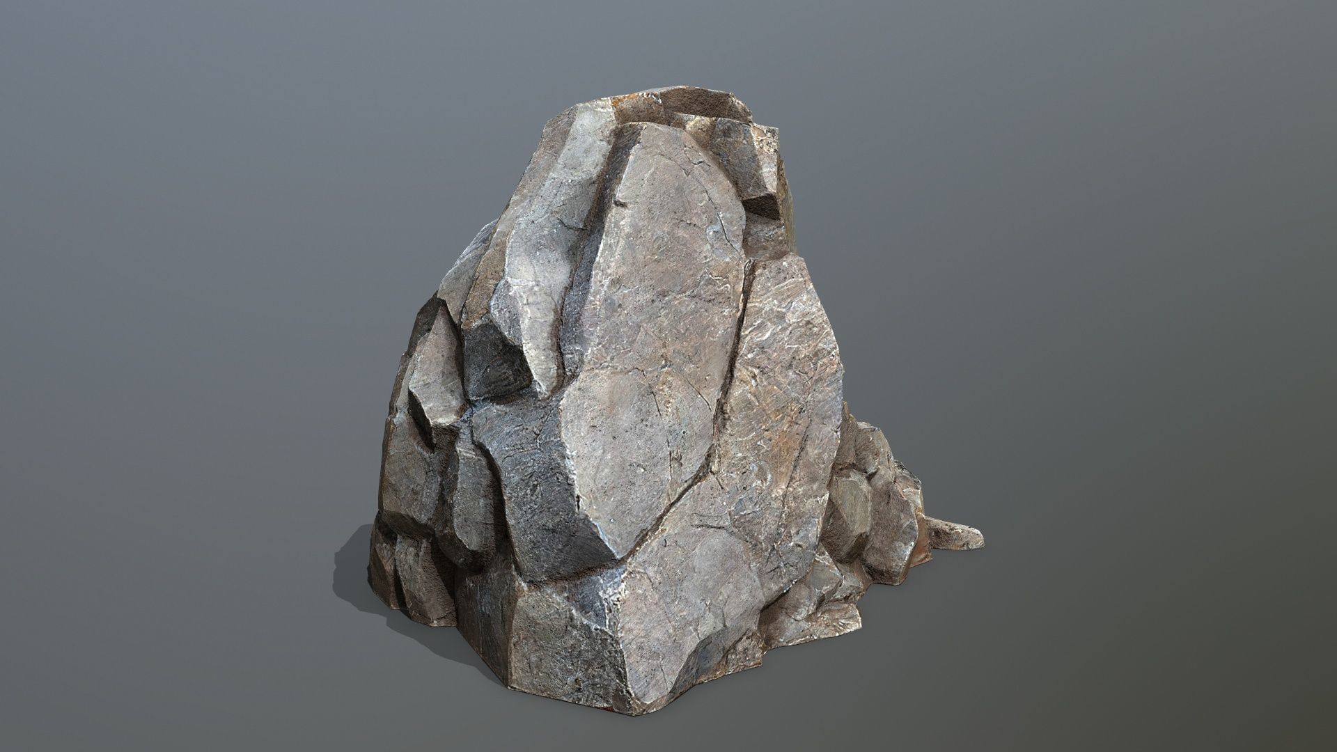 desert cliff rocks Low-poly 3D model_10