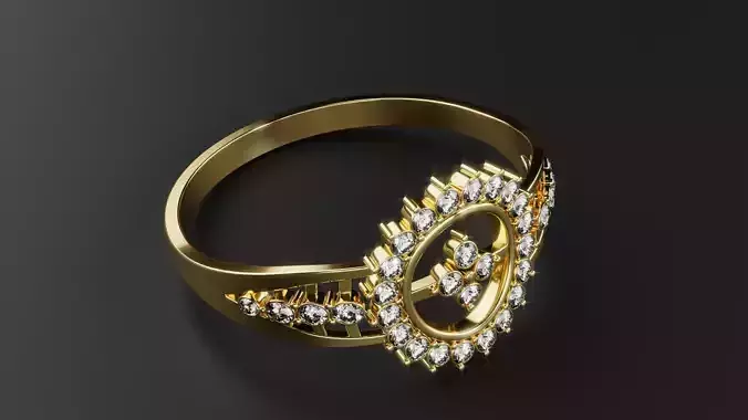 Gold Ring 3D print model