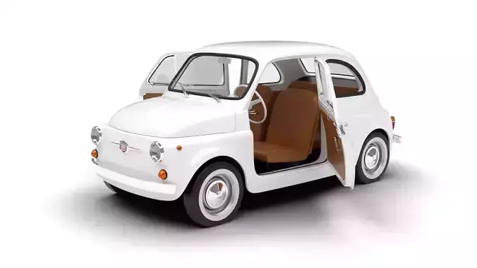 Fiat 500 1959 HQ 3d model  3D model