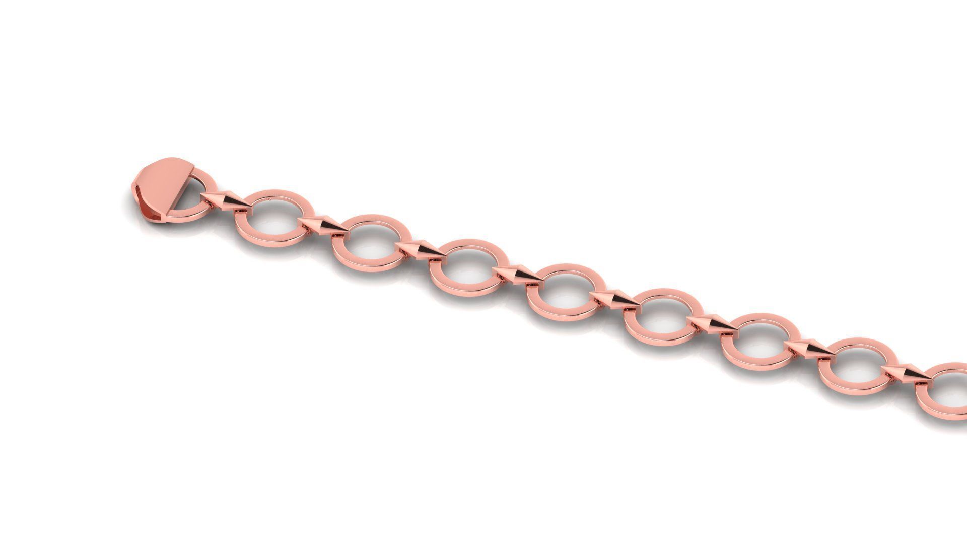 5 SET Light Weight Western type Ladies Bracelets  3D Model Collection_4