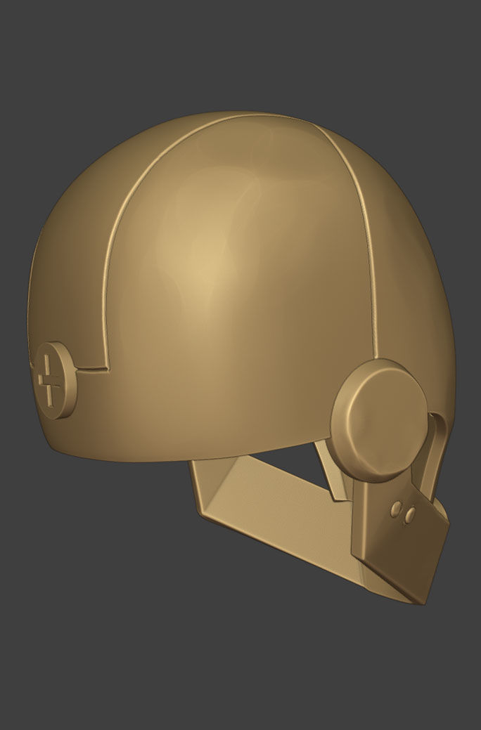 GI robot mask  Creature Commandos show  3D print model_8