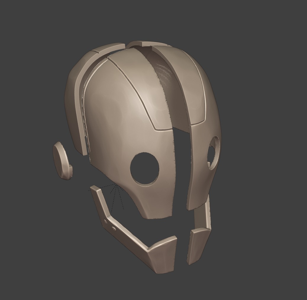 GI robot mask  Creature Commandos show  3D print model_11