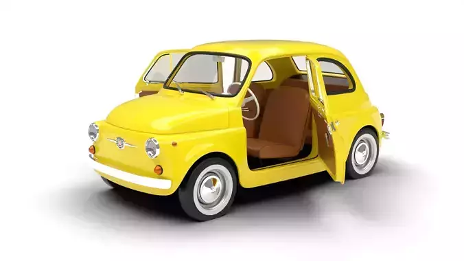 Fiat 500 1959 HQ 3d model  3D model