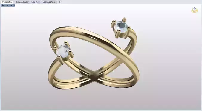 minimal diamond  ring 