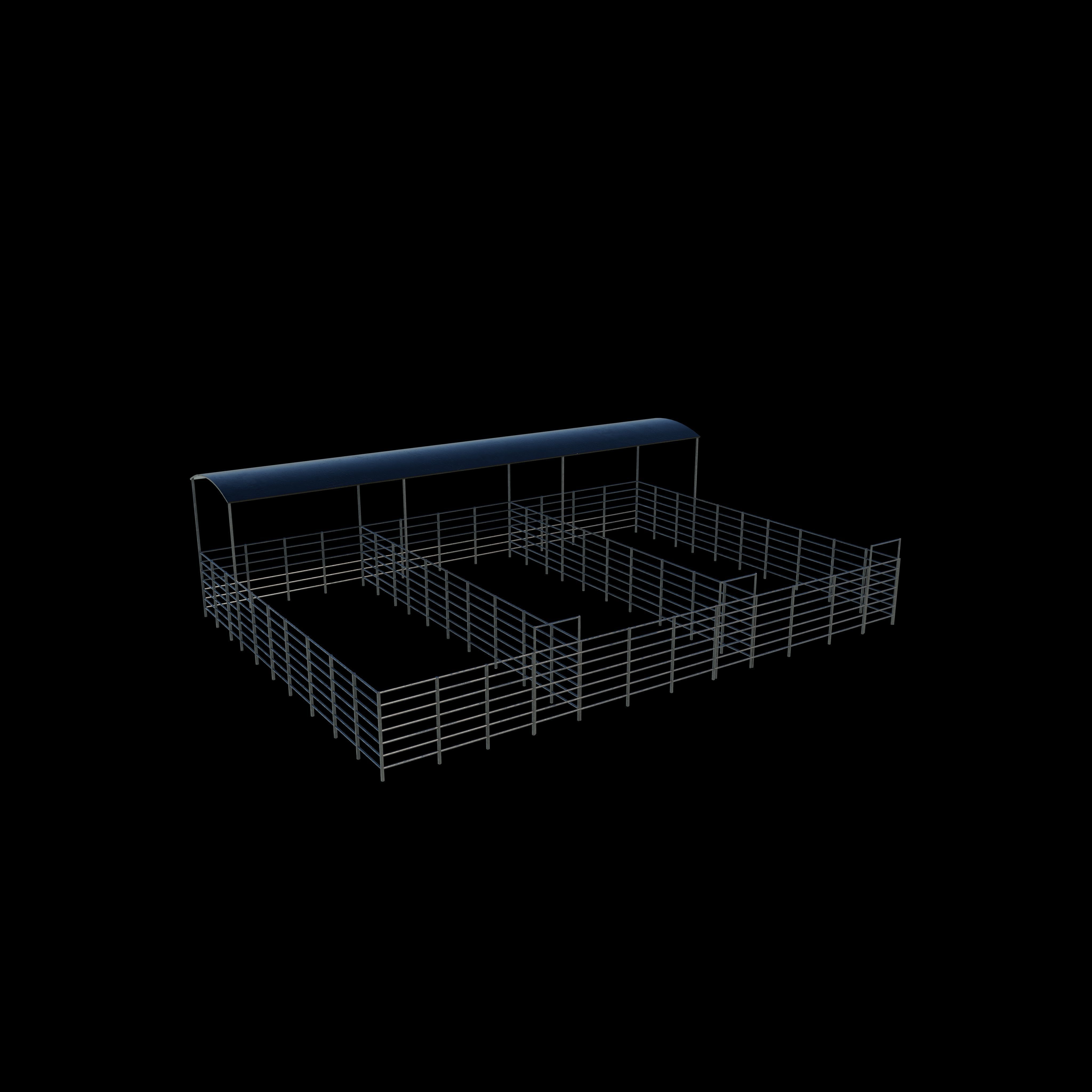 Foal Horse Corrals 3D model_8