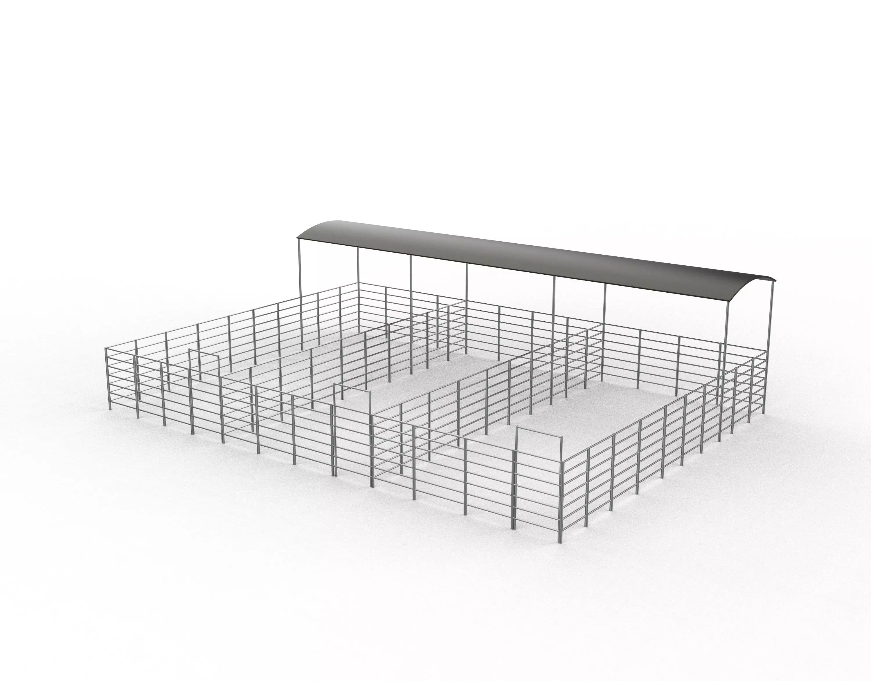 Foal Horse Corrals 3D model_0