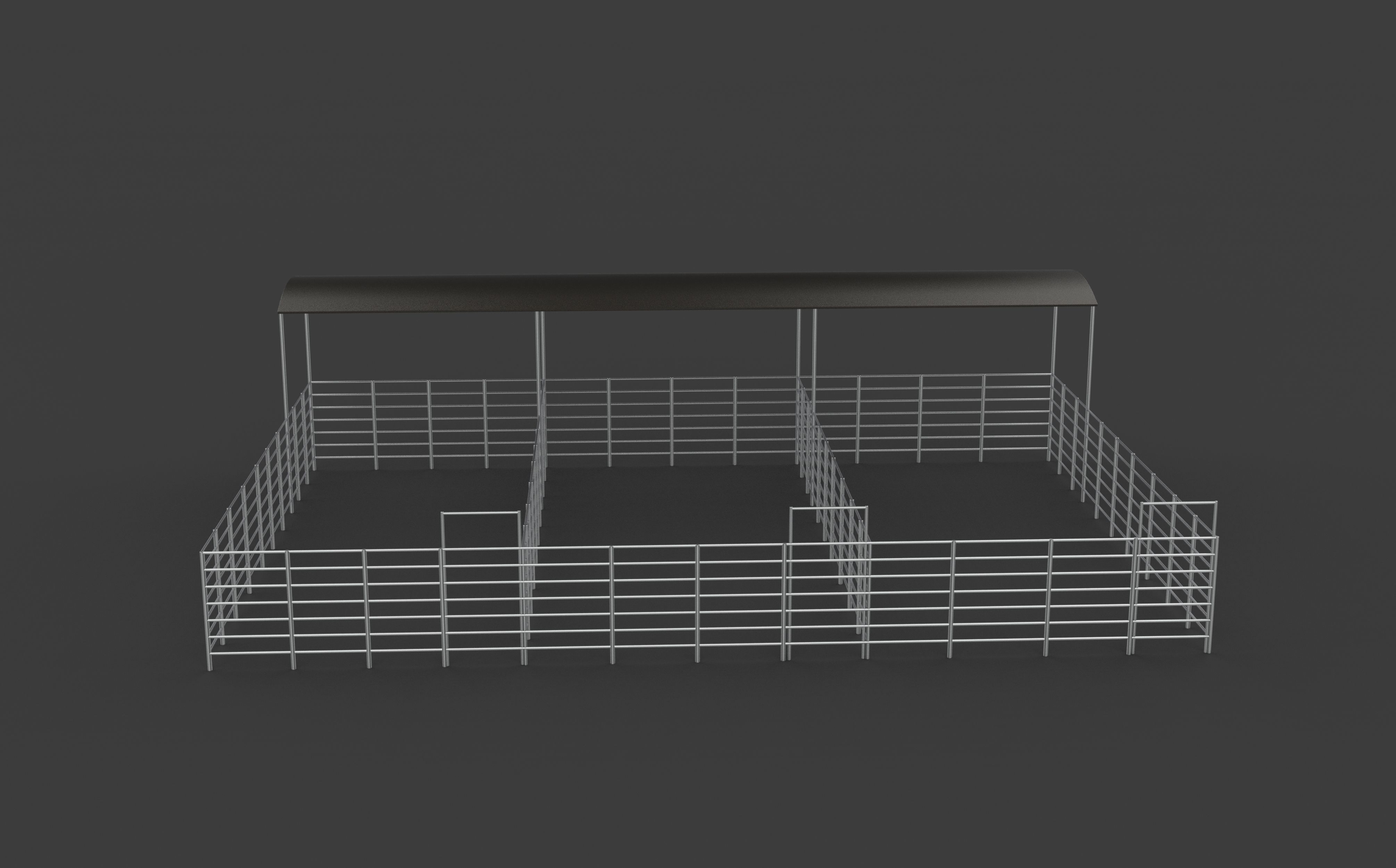 Foal Horse Corrals 3D model_7
