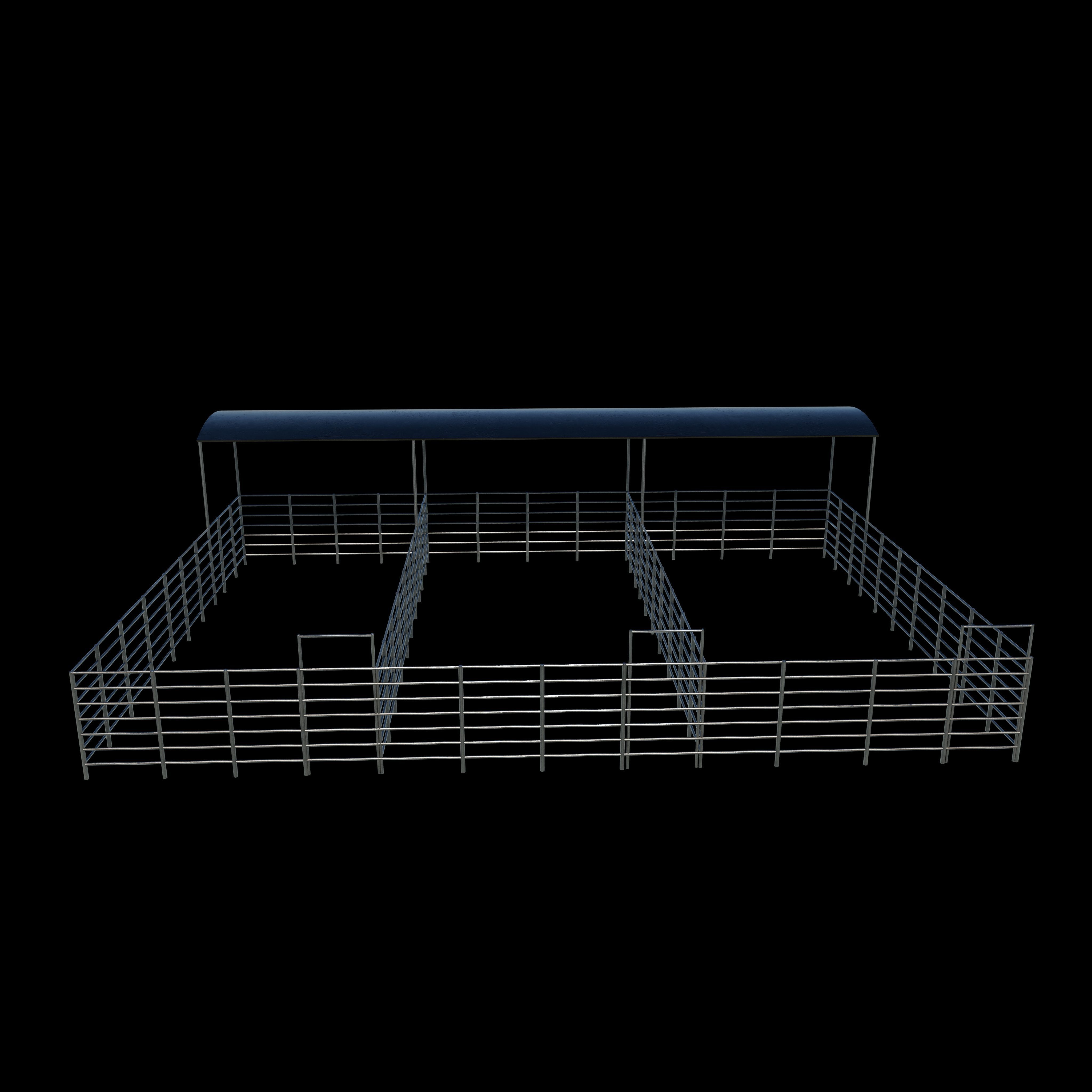 Foal Horse Corrals 3D model_9
