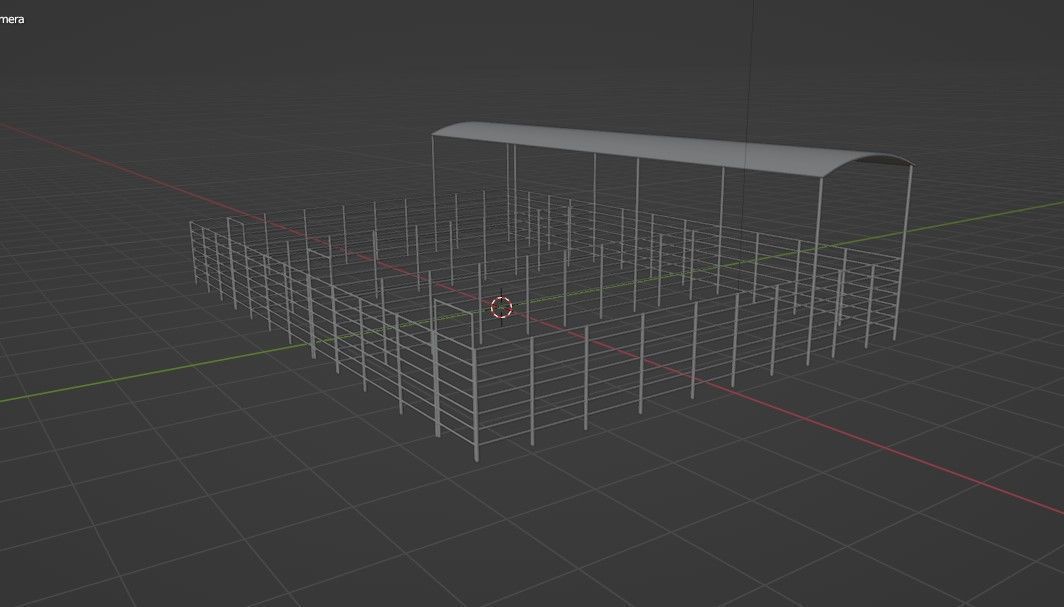 Foal Horse Corrals 3D model_3