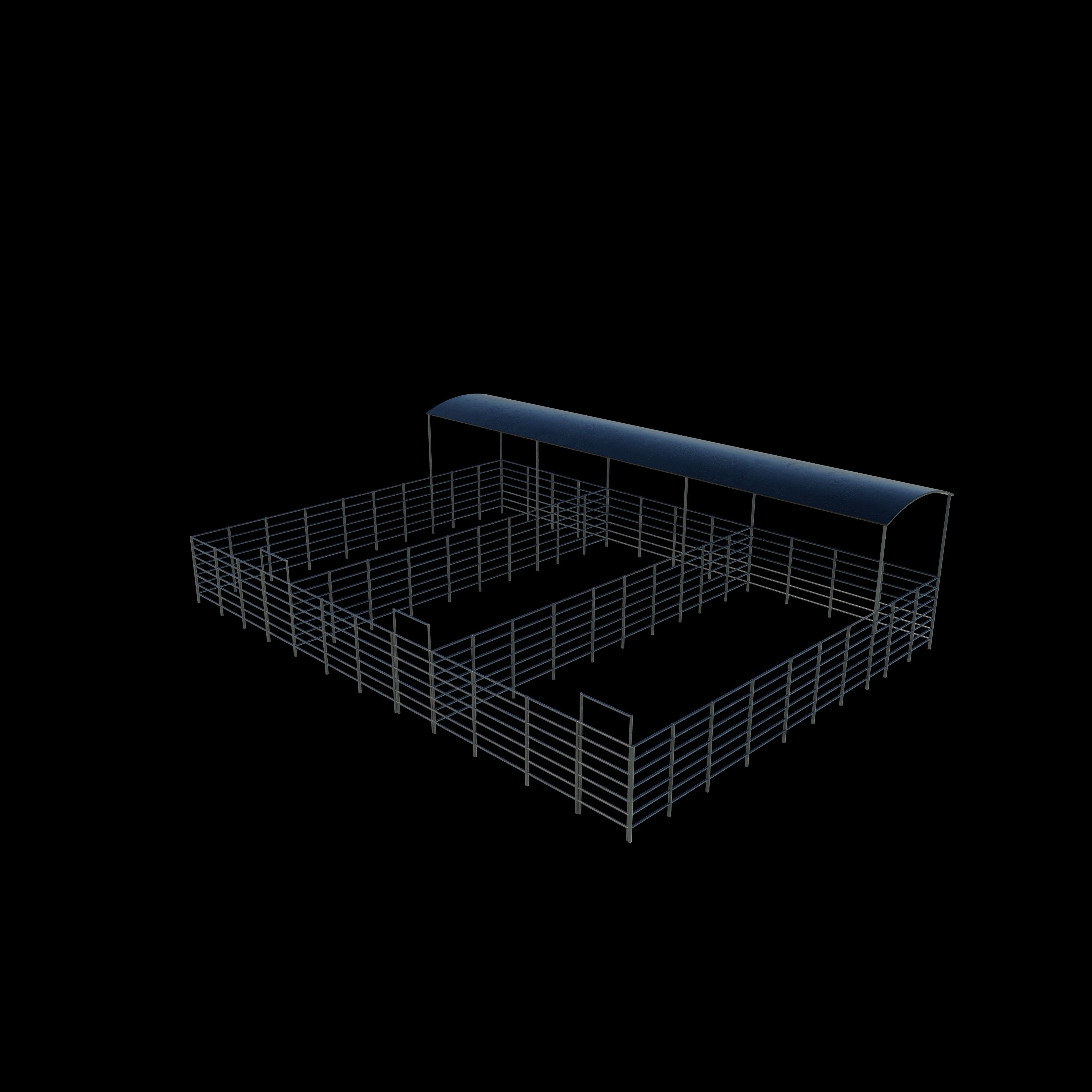 Foal Horse Corrals 3D model_13