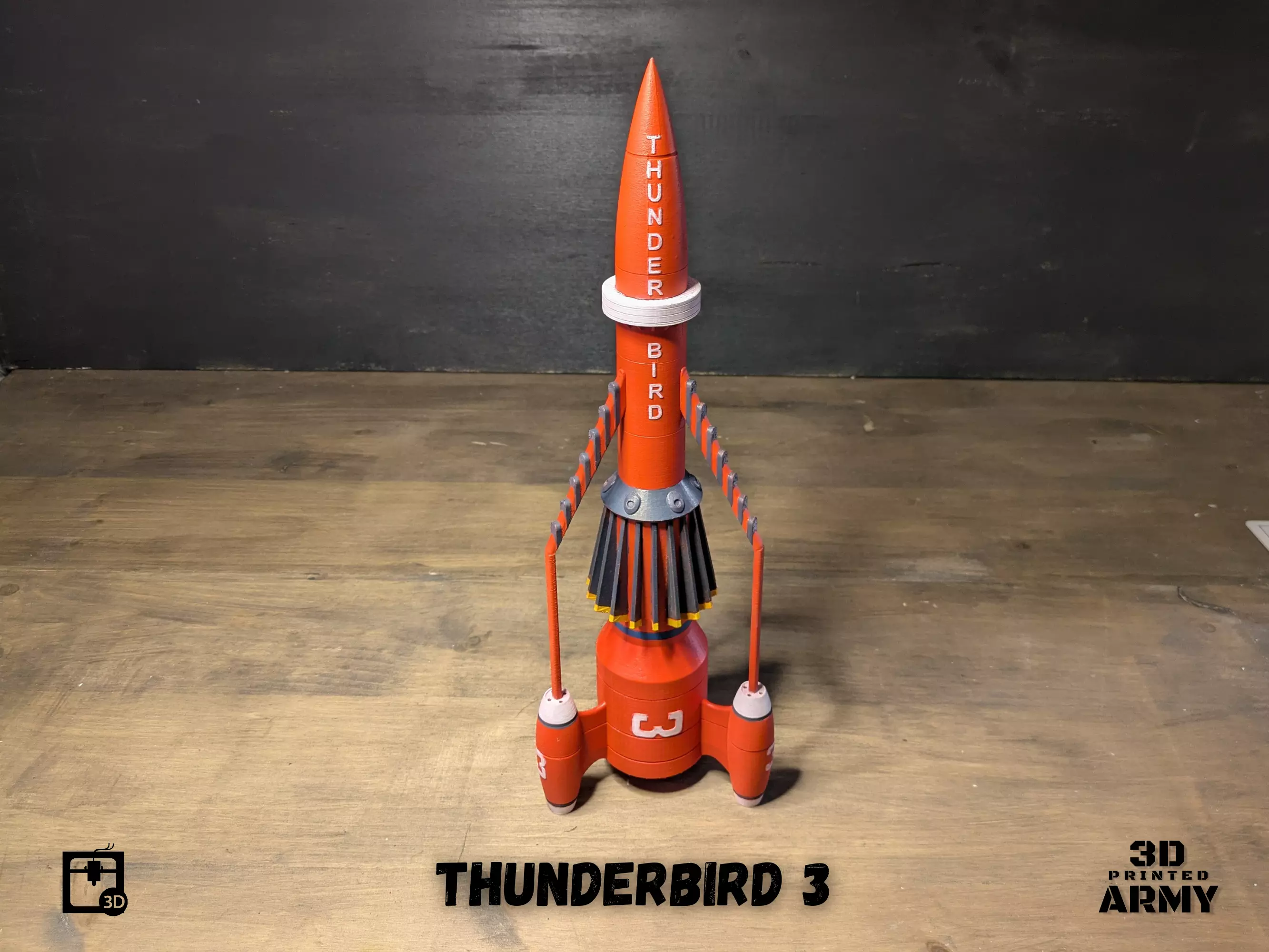 THUNDERBIRD 3 rocket -STL files for 3D printing 3D print model_0