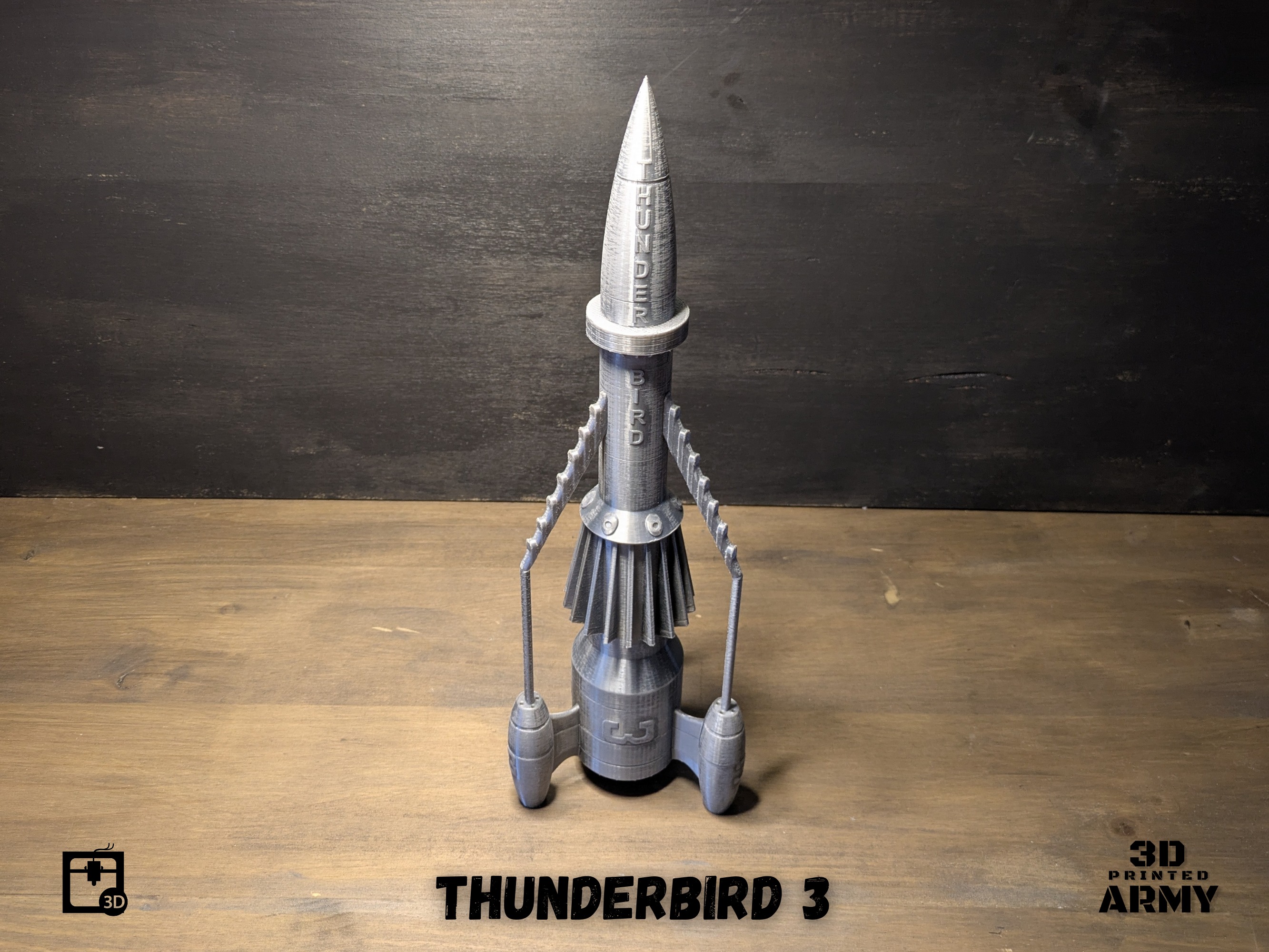 THUNDERBIRD 3 rocket -STL files for 3D printing 3D print model_4
