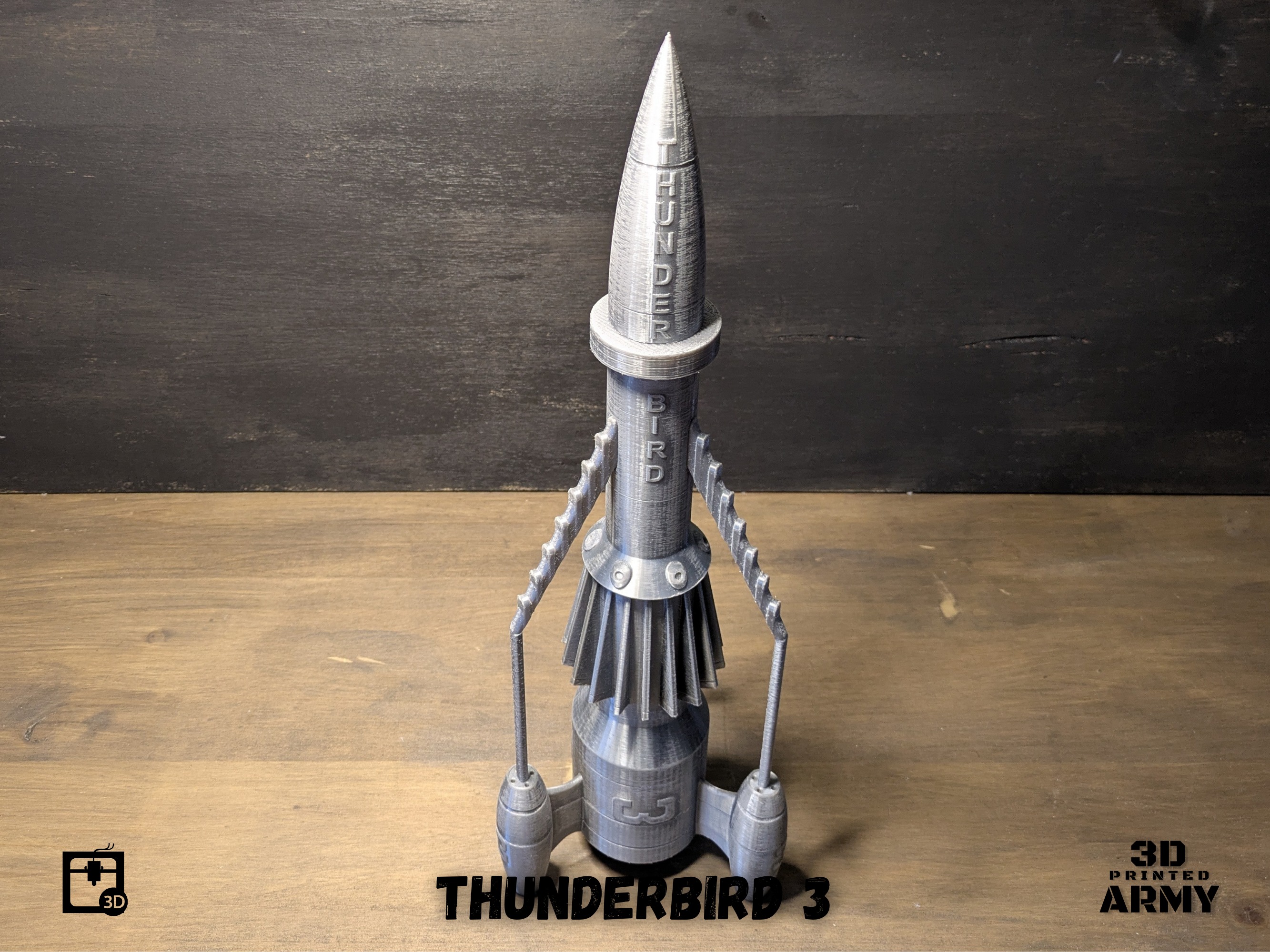 THUNDERBIRD 3 rocket -STL files for 3D printing 3D print model_3