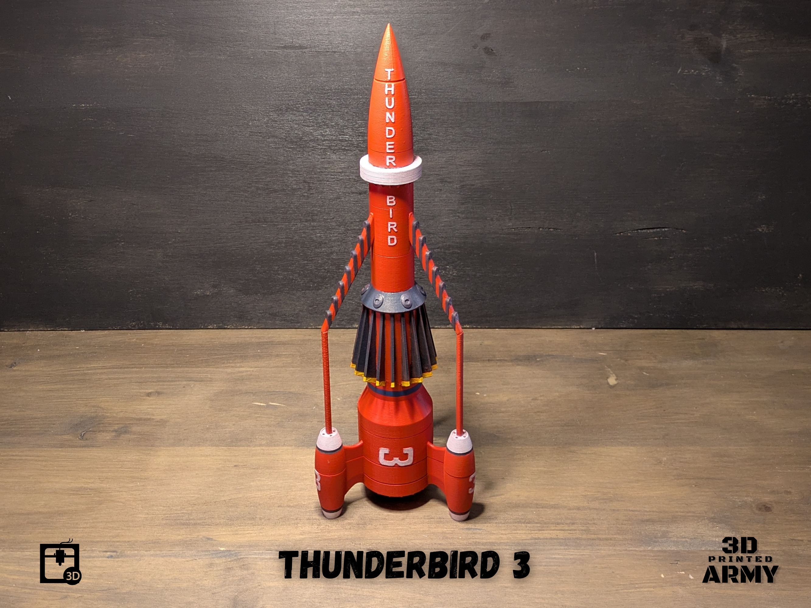 THUNDERBIRD 3 rocket -STL files for 3D printing 3D print model_1