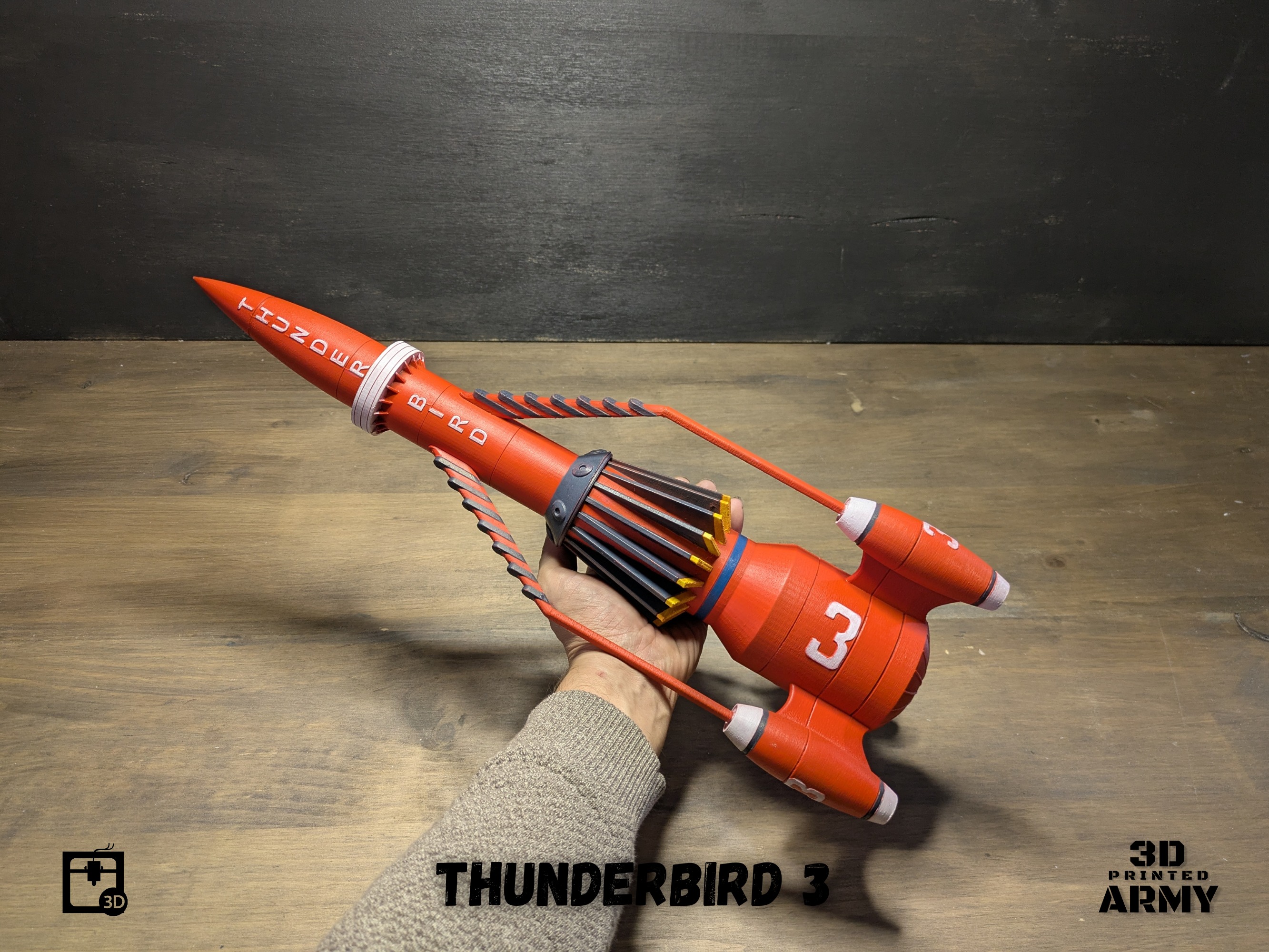 THUNDERBIRD 3 rocket -STL files for 3D printing 3D print model_2