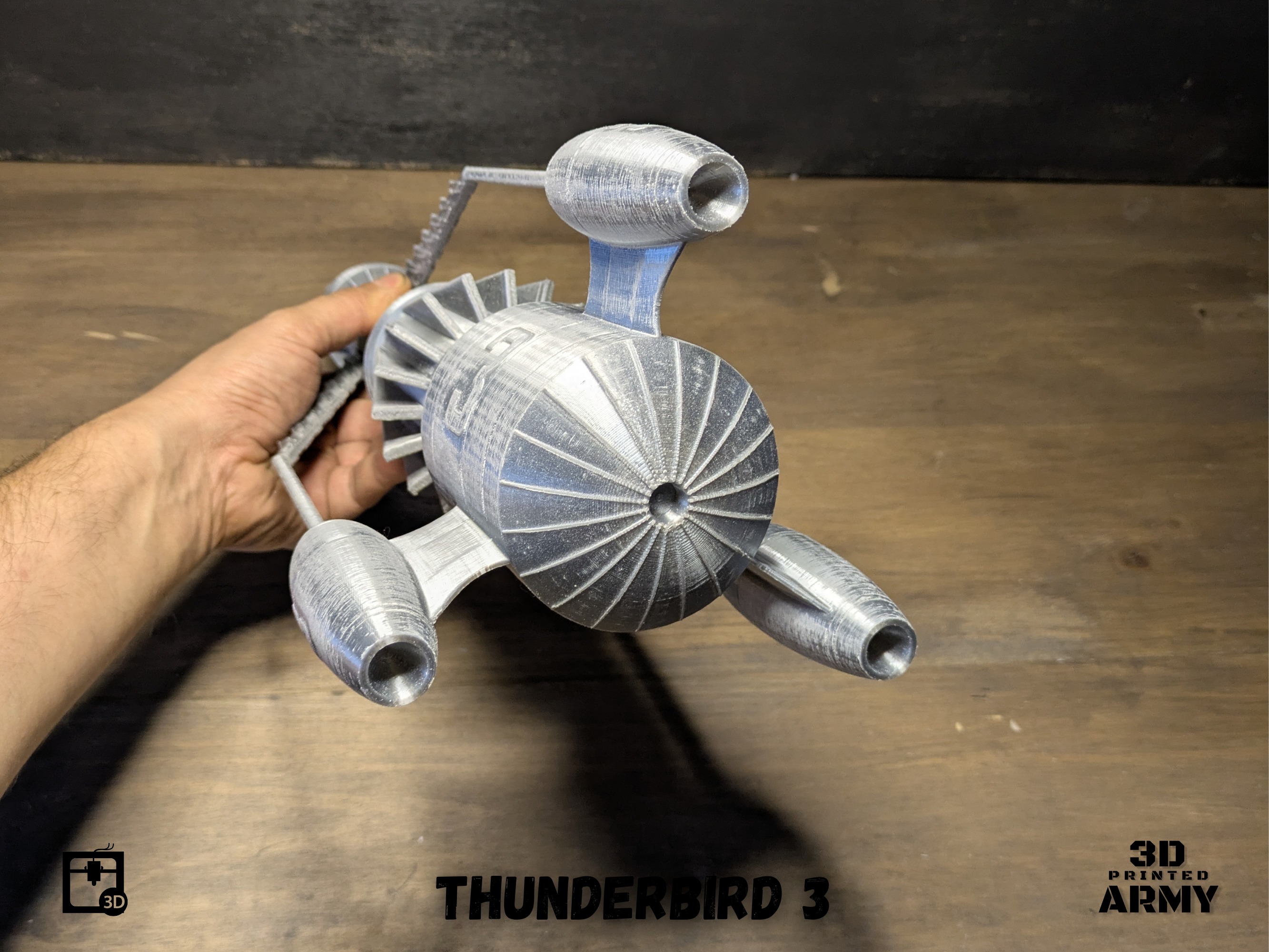 THUNDERBIRD 3 rocket -STL files for 3D printing 3D print model_5
