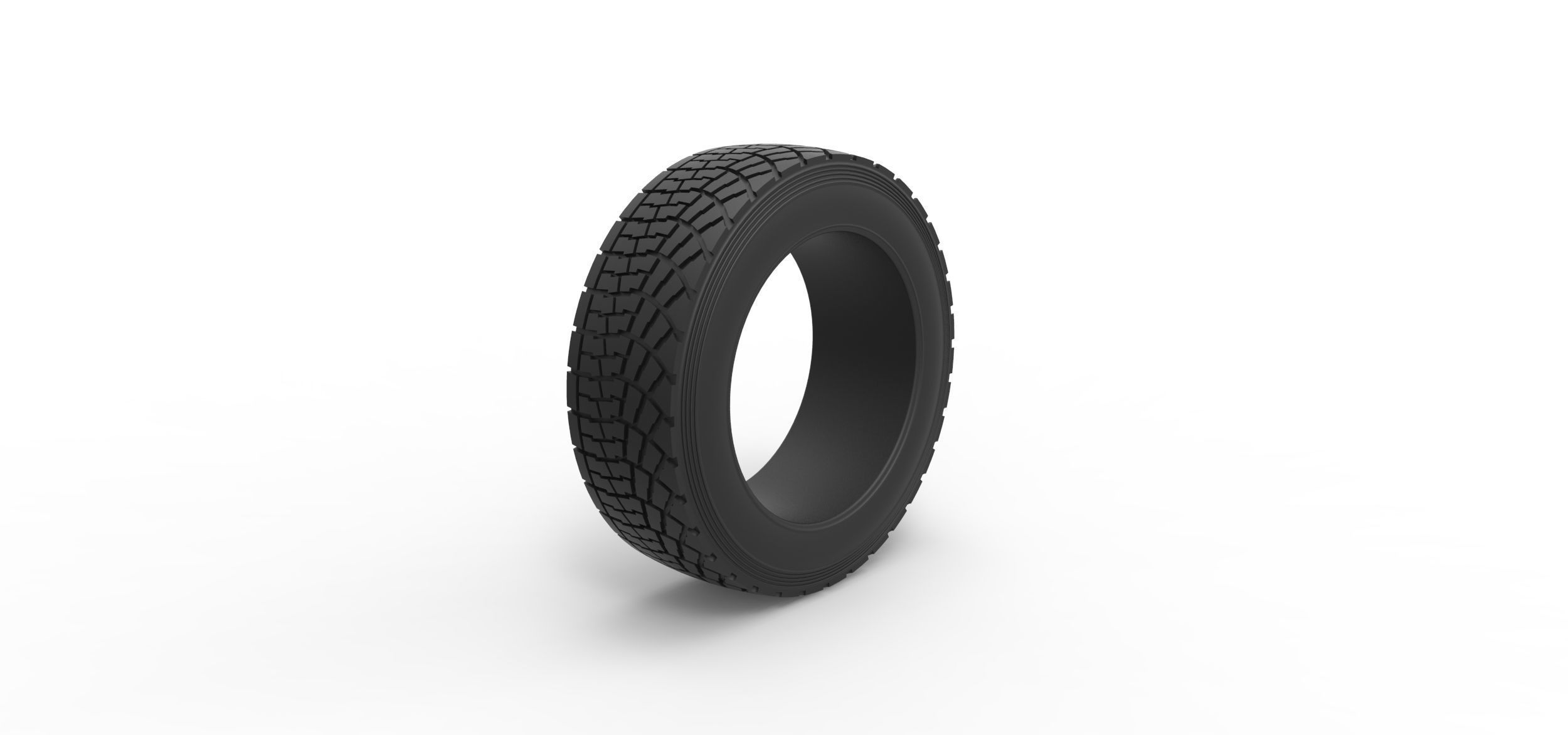 Offroad tire 136 Scale 1 to 25 3D print model_1