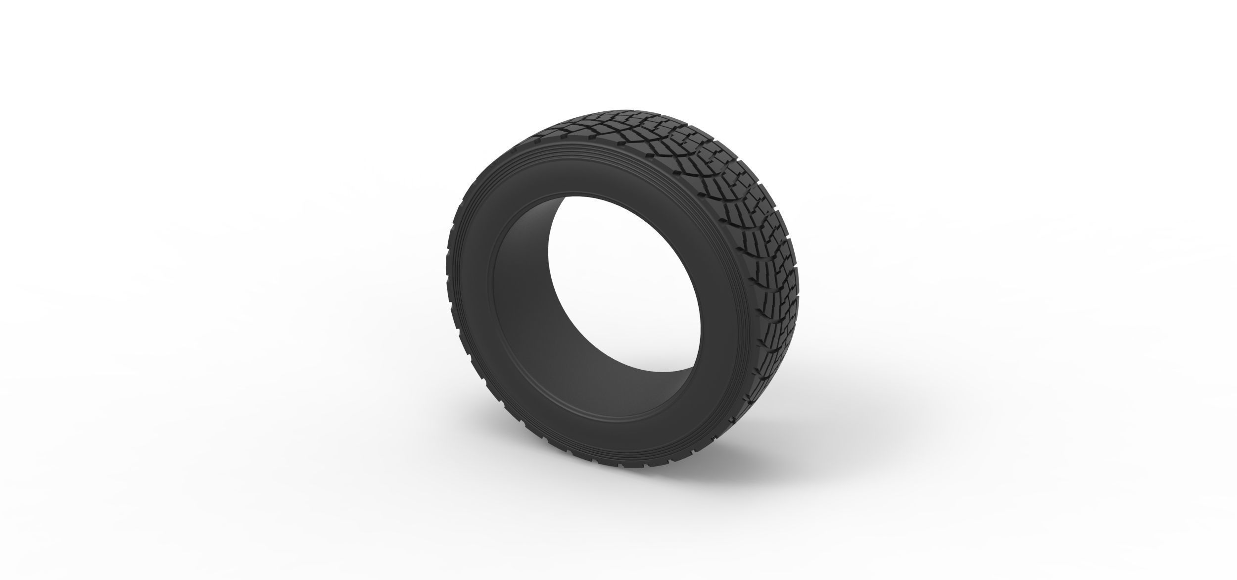 Offroad tire 136 Scale 1 to 25 3D print model_6