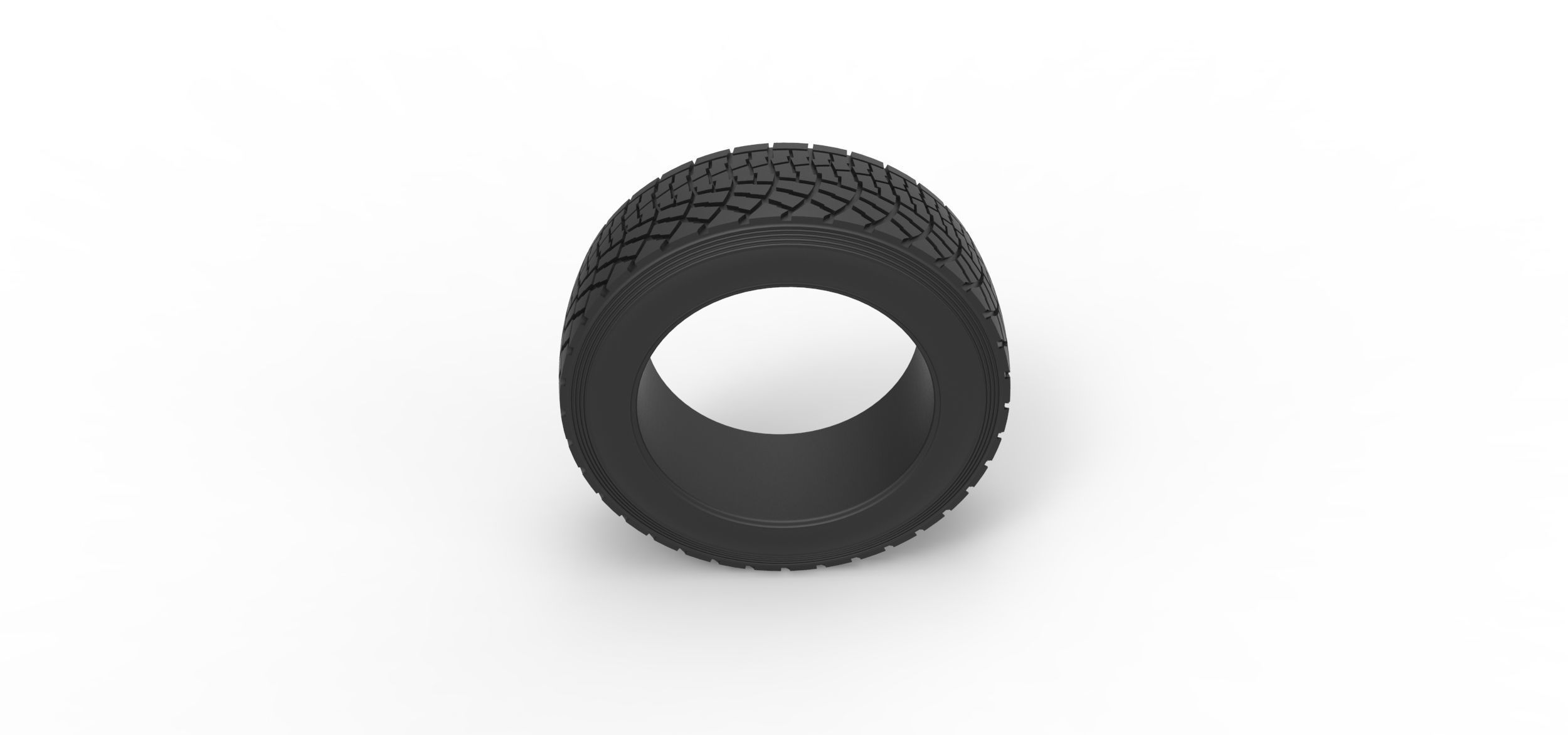 Offroad tire 136 Scale 1 to 25 3D print model_5